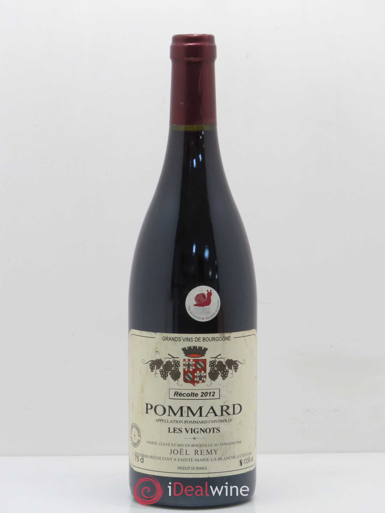 Pommard Les Vignots Joel Remy (sans prix de réserve) 2012 - Posten von 1 Flasche - 0