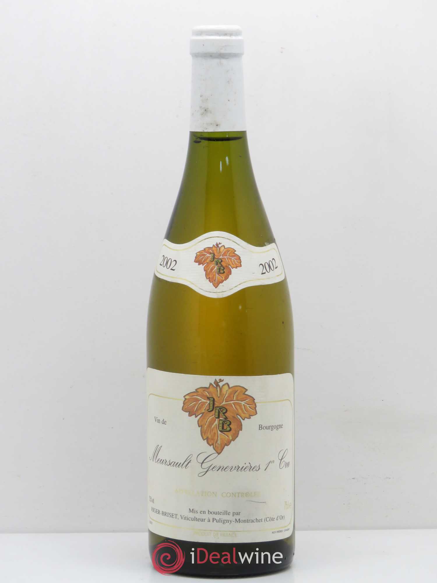 Meursault 1er Cru Genevrières Riget Briset (sans prix de réserve) 2002 - Posten von 1 Flasche - 0