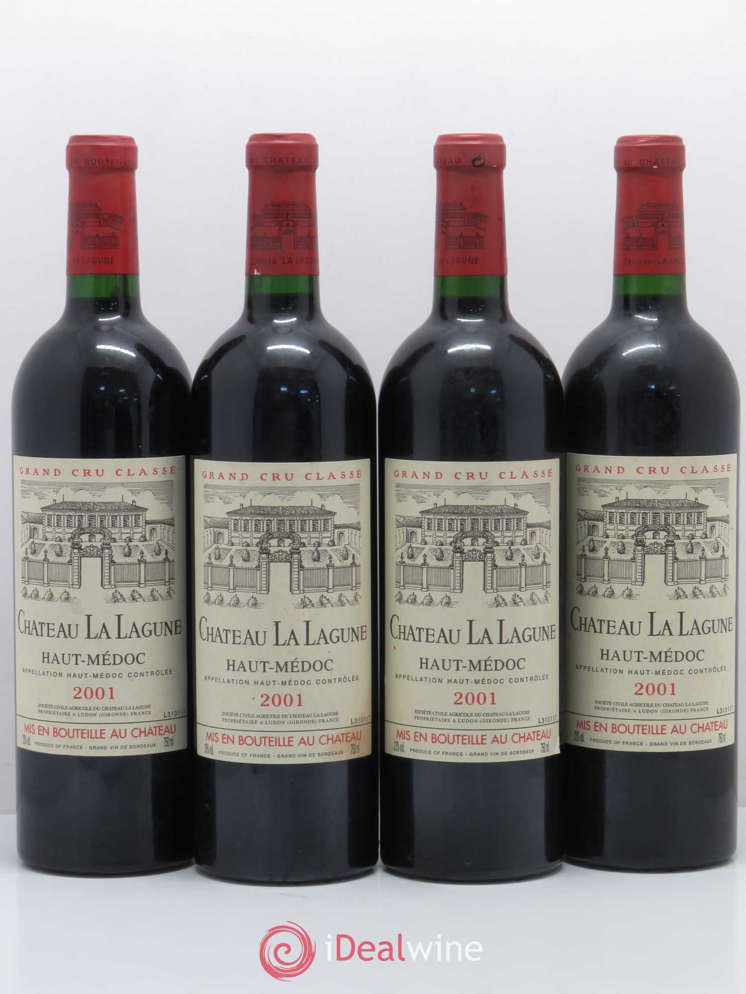 Château la Lagune 3ème Grand Cru Classé 2001 - Lot de 4 bouteilles - 0