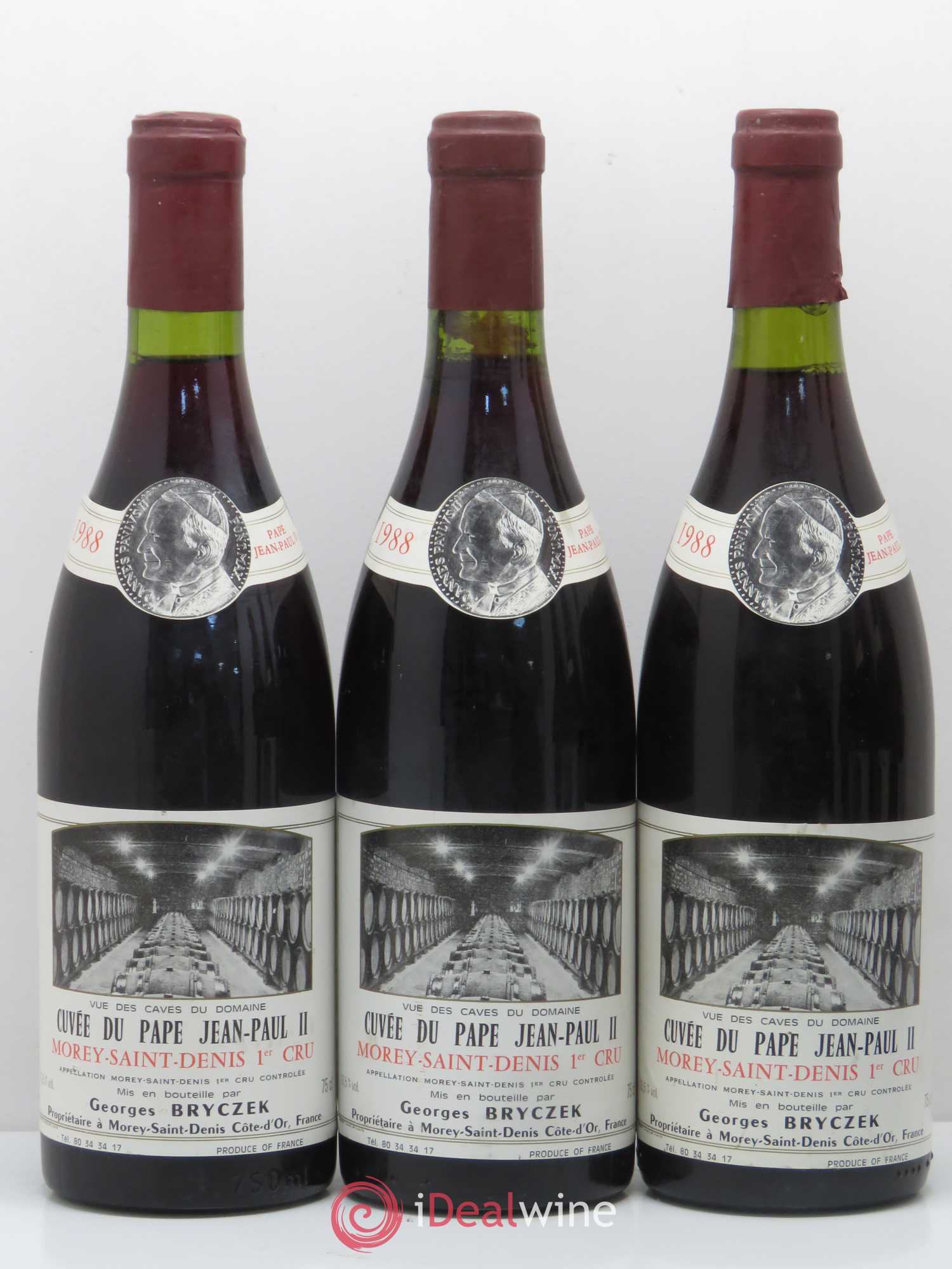 Morey Saint-Denis 1er Cru Cuvée Jean Paul II Georges Bryczek 1988 - Lotto di 6 bottiglie - 1