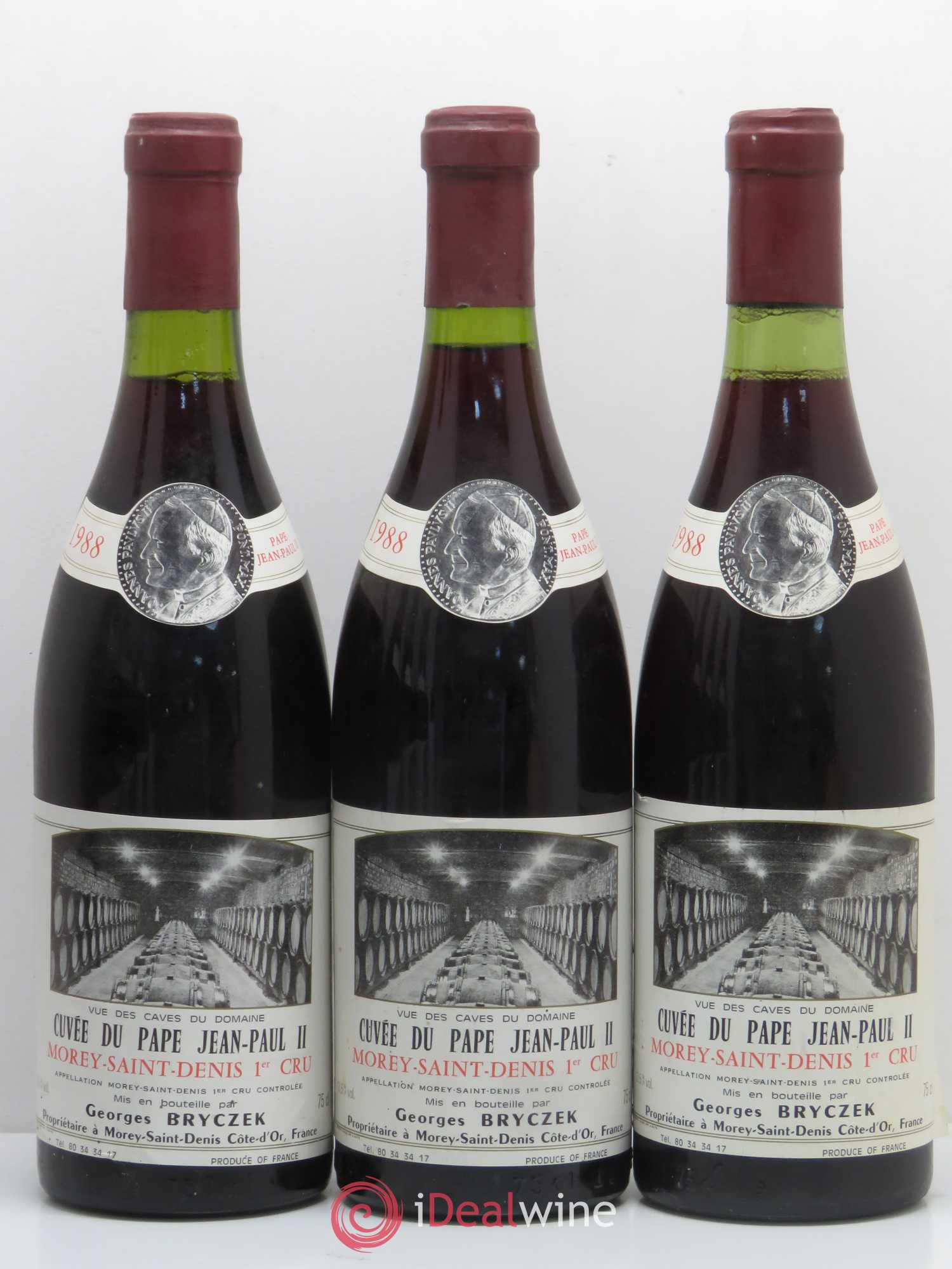 Morey Saint-Denis 1er Cru Cuvée Jean Paul II Georges Bryczek 1988 - Lotto di 6 bottiglie - 2
