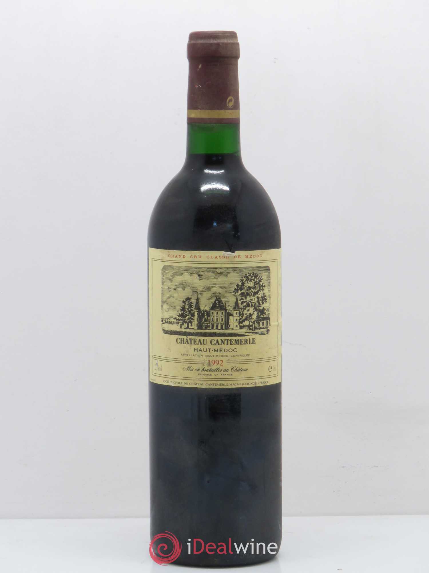 Château Cantemerle 5ème Grand Cru Classé 1992 - Lot de 1 bouteille - 0