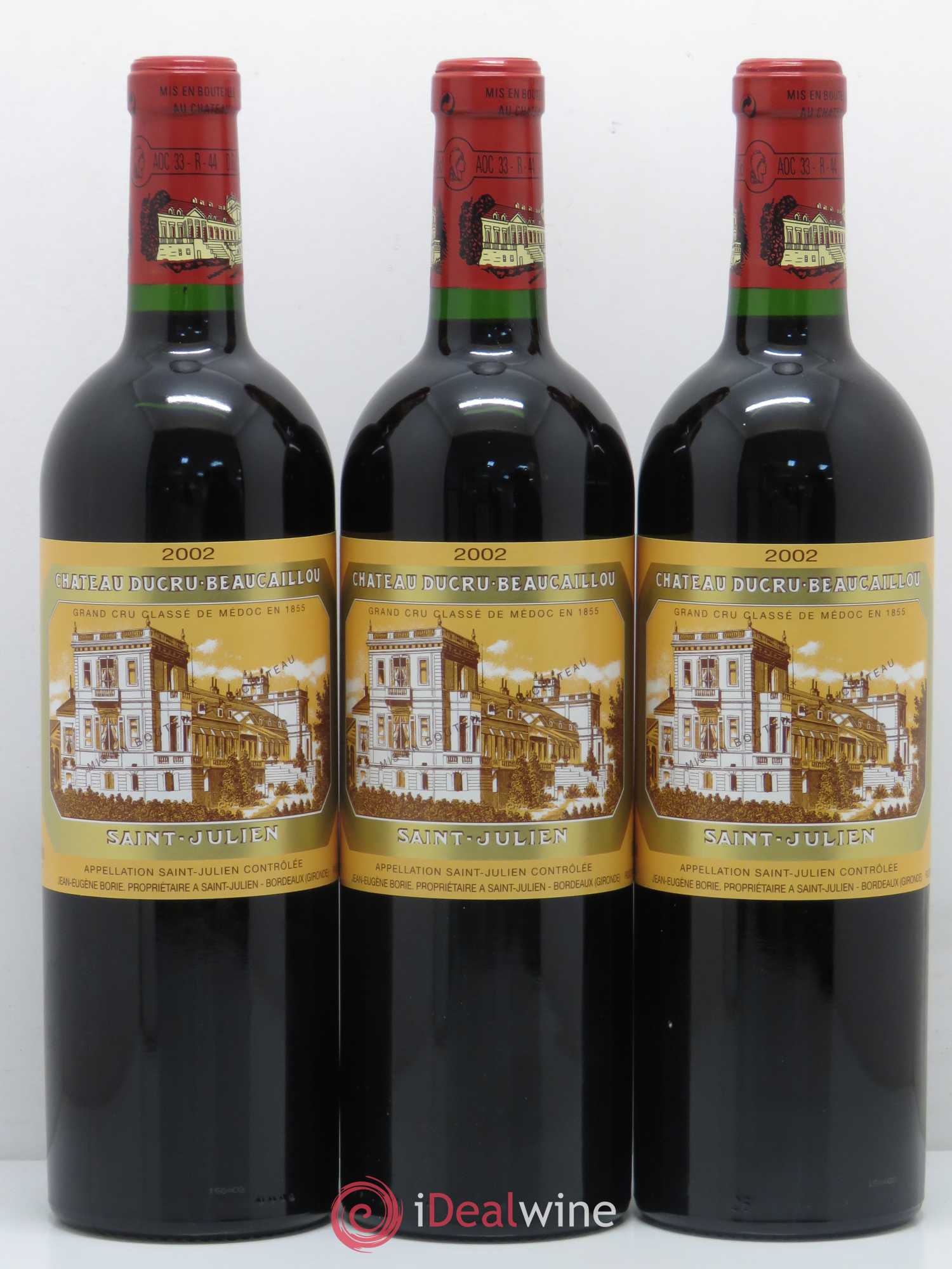 Château Ducru Beaucaillou 2ème Grand Cru Classé 2002 - Lot de 3 bouteilles - 0
