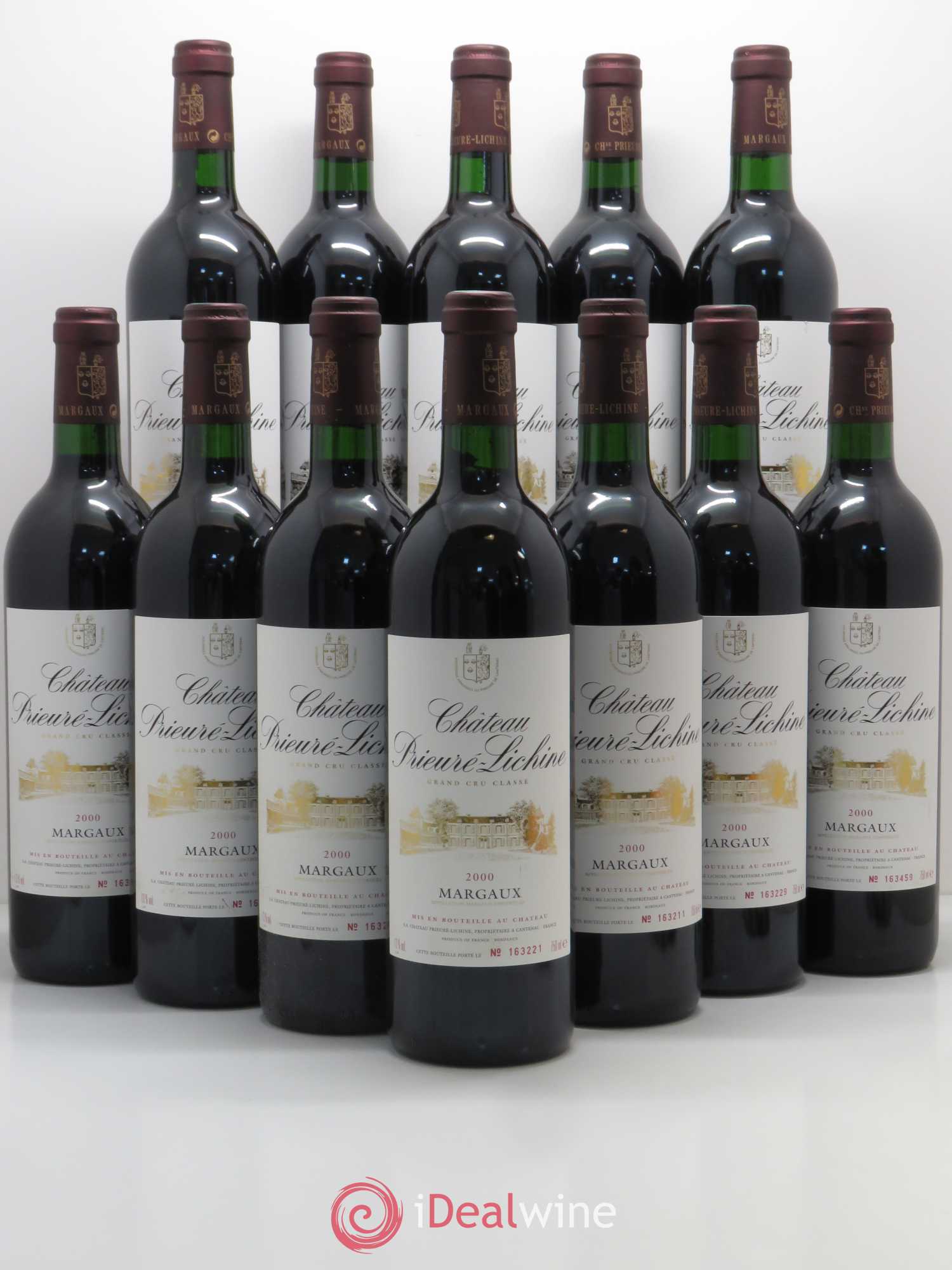 Château Prieuré Lichine 4ème Grand Cru Classé (sans prix de réserve) 2000 - Lot de 12 bouteilles - 0