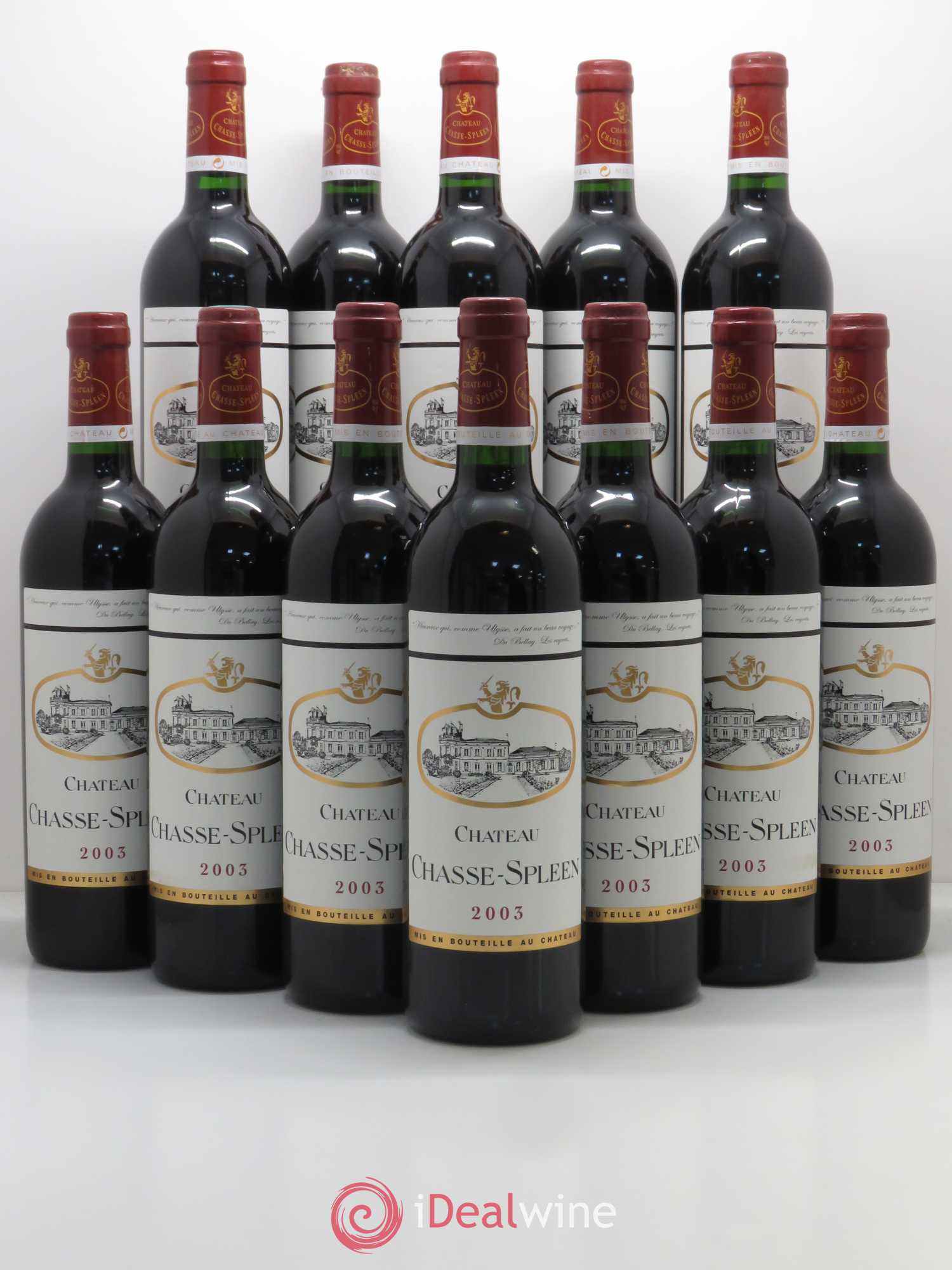 Château Chasse Spleen 2003 - Lot de 12 bouteilles - 0