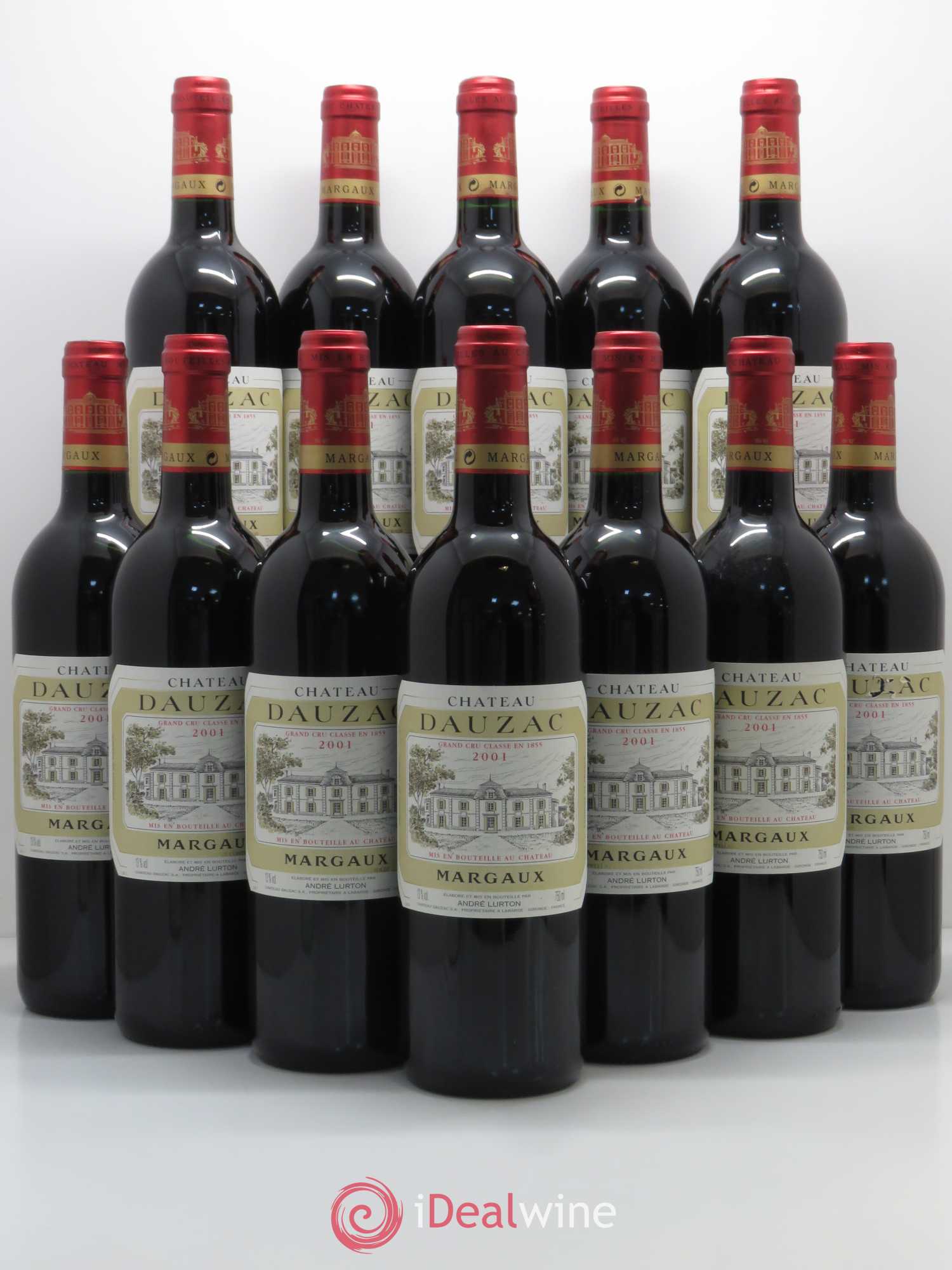 Château Dauzac 5ème Grand Cru Classé 2001 - Lot de 12 bouteilles - 0
