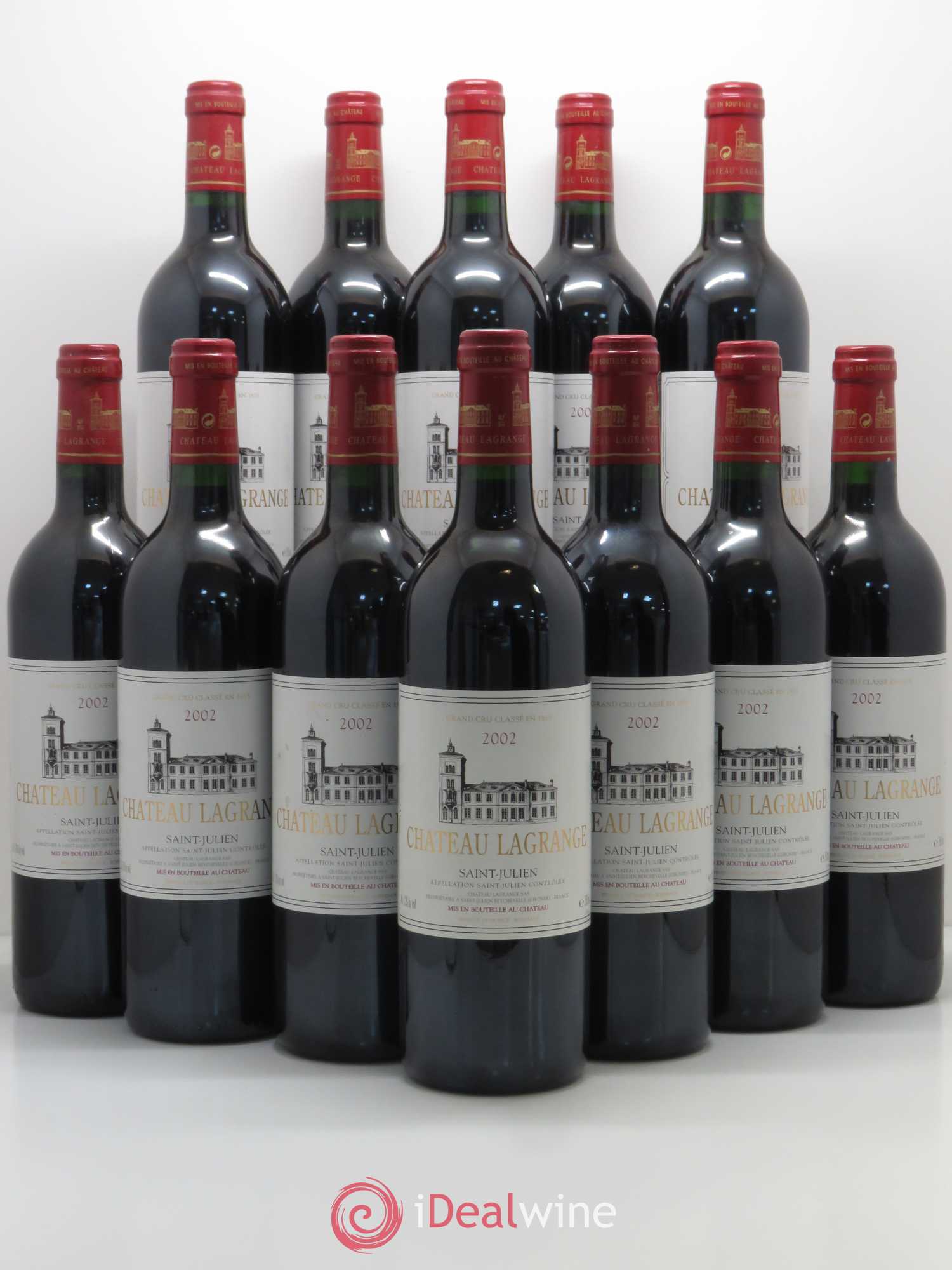Château Lagrange 3ème Grand Cru Classé 2002 - Lot de 12 bouteilles - 0