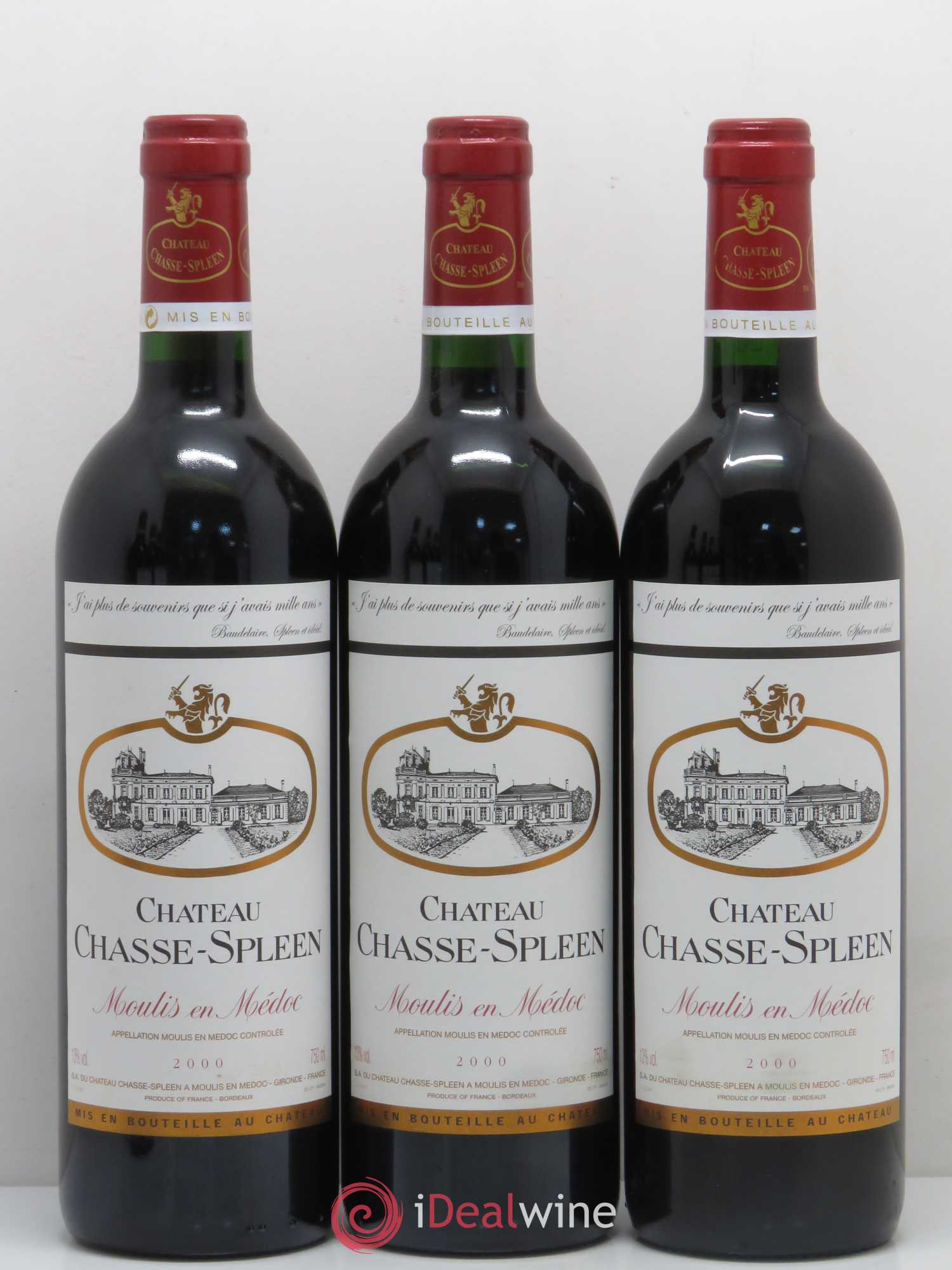 Château Chasse Spleen 2000 - Lot de 12 bouteilles - 3