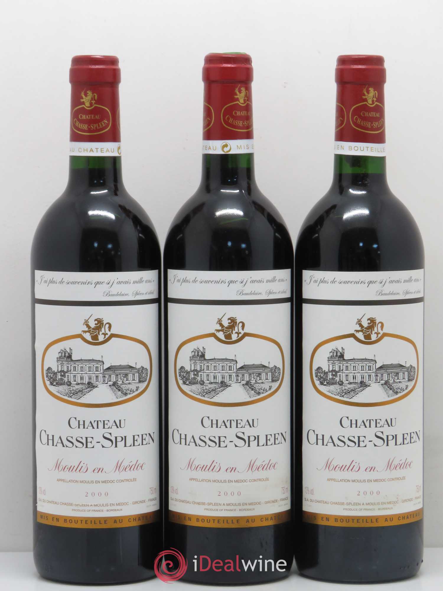 Château Chasse Spleen 2000 - Lot de 12 bouteilles - 4