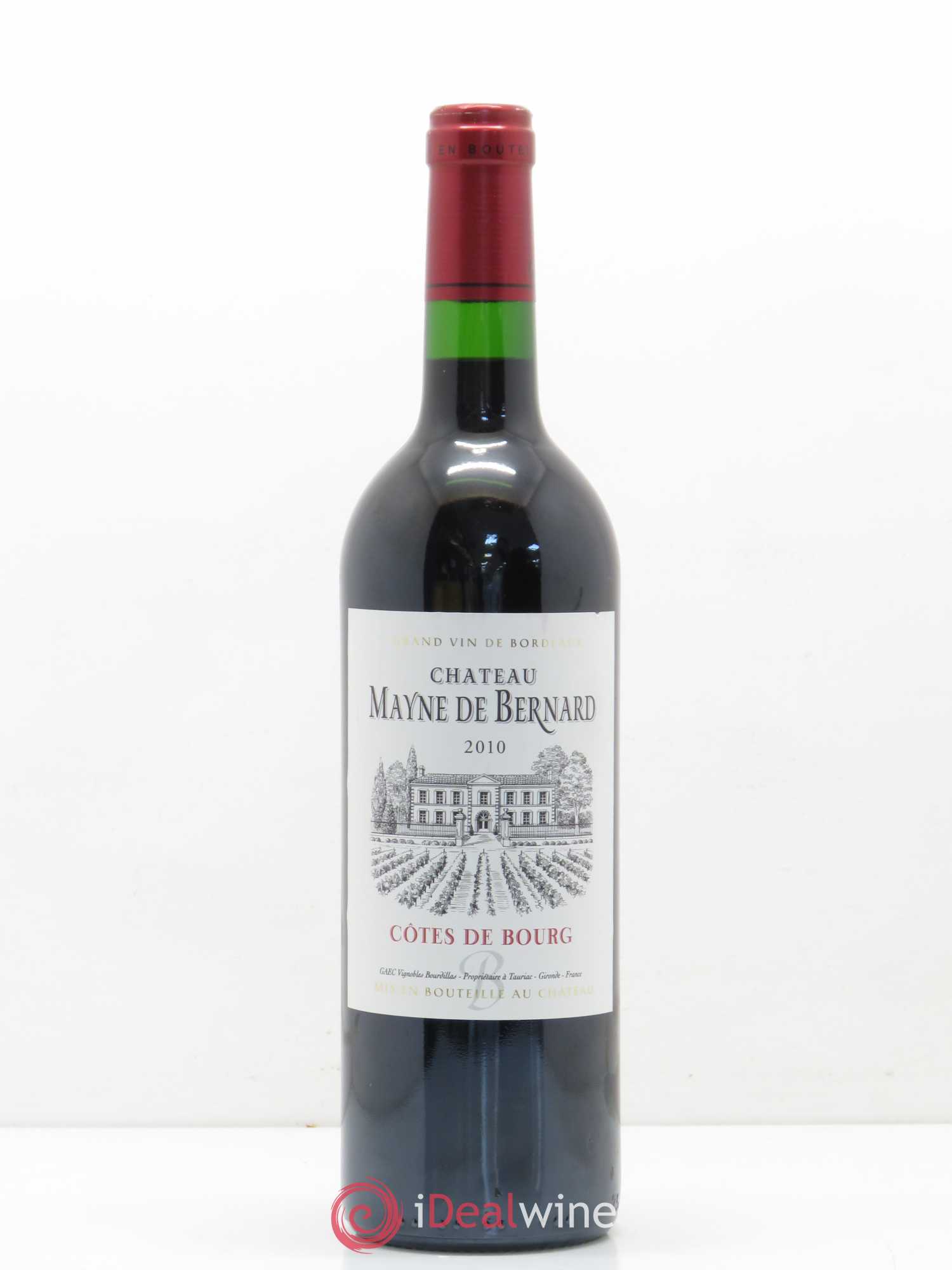 Côtes de Bourg Chateau Mayne de Bernard (sans prix de réserve) 2010 - Lot de 1 bouteille - 0