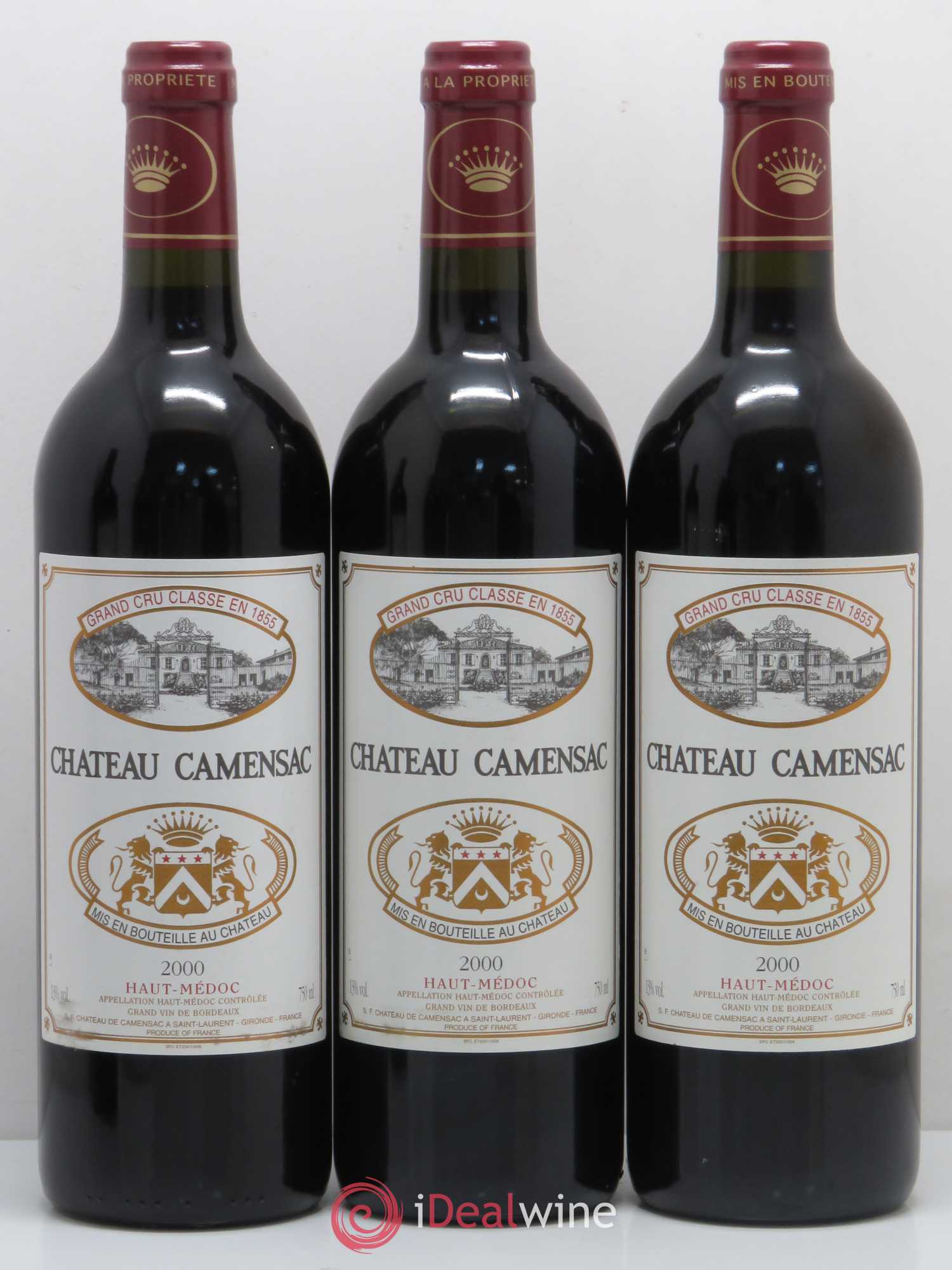 Château Camensac 5ème Grand Cru Classé 2000 - Lot de 12 bouteilles - 3