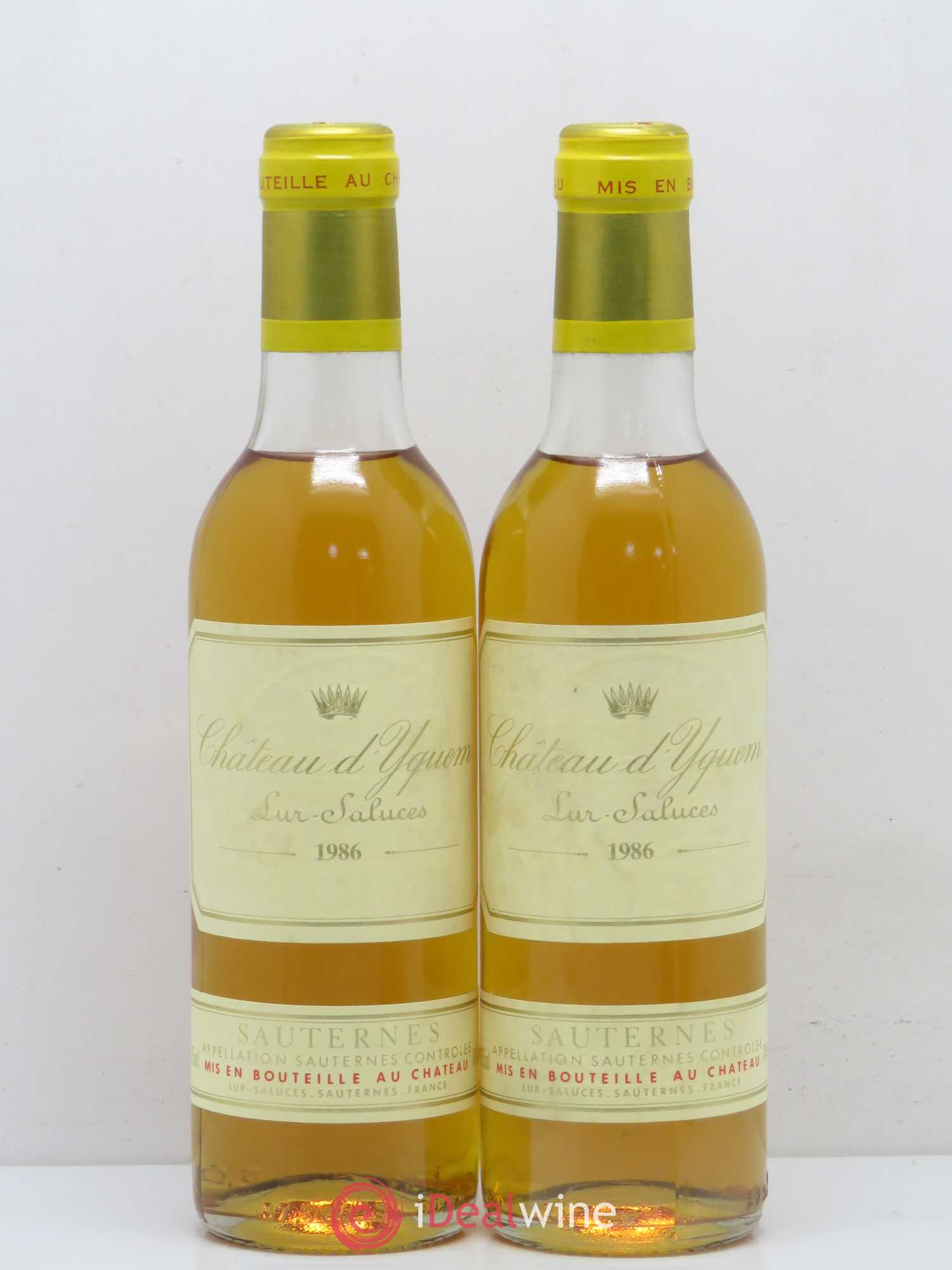 Château d' Yquem 1er Cru Classé Supérieur 1986 - Posten von 2 Demi-Flaschen - 0