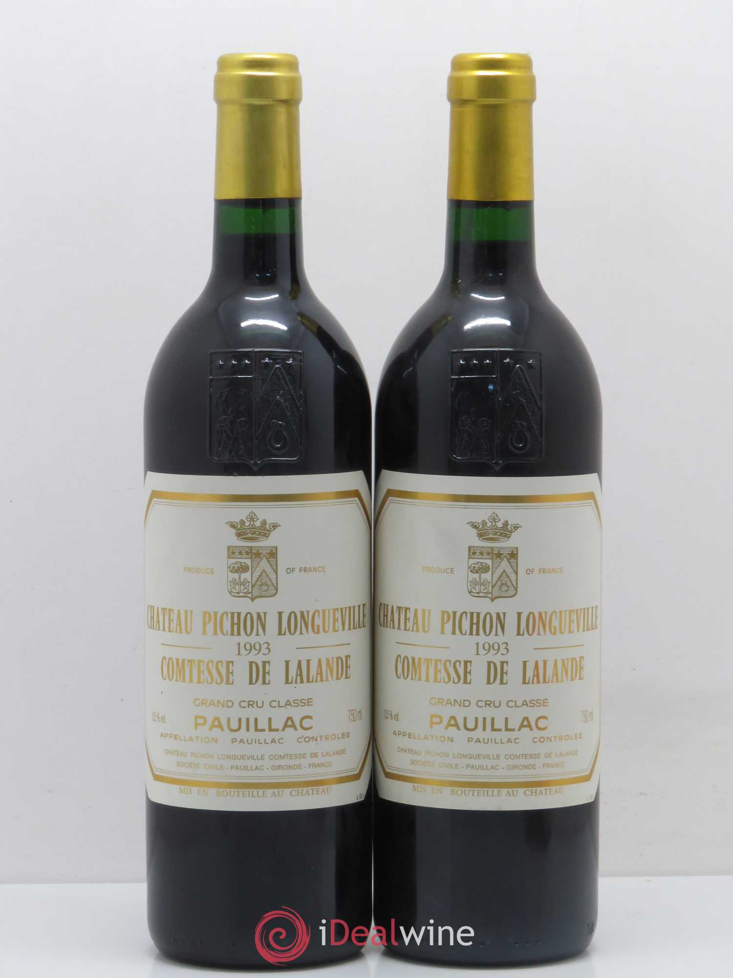 Château Pichon Longueville Comtesse de Lalande 2ème Grand Cru Classé 1993 - Lot de 2 bouteilles - 0