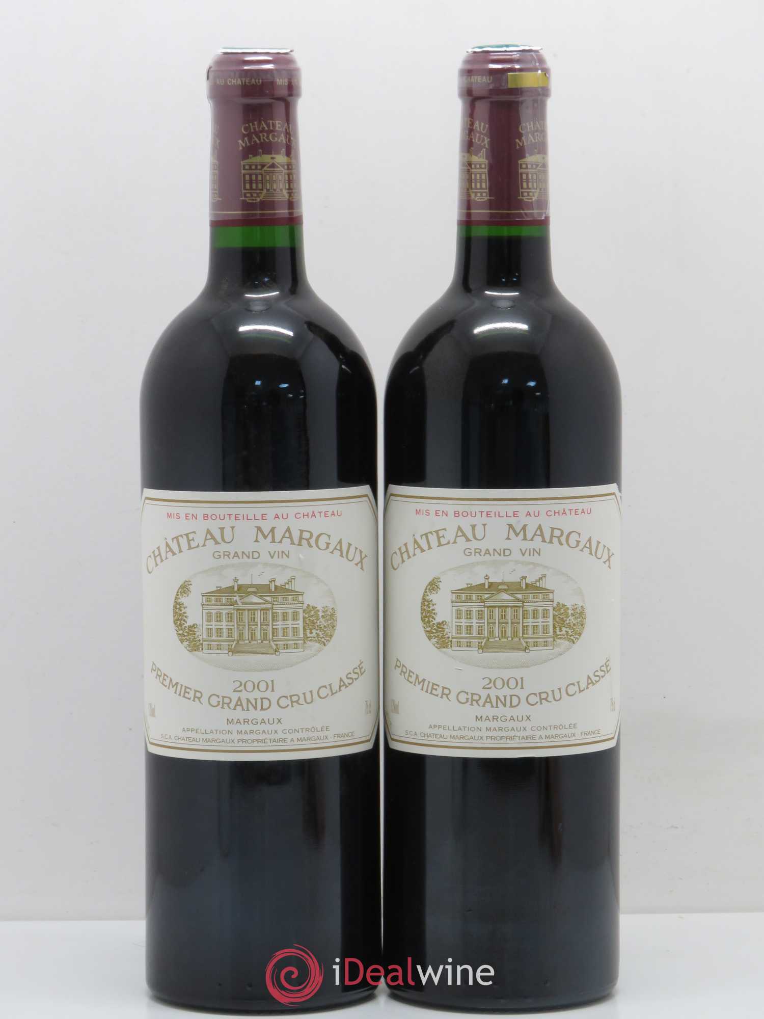 Château Margaux 1er Grand Cru Classé 2001 - Lot de 2 bouteilles - 0