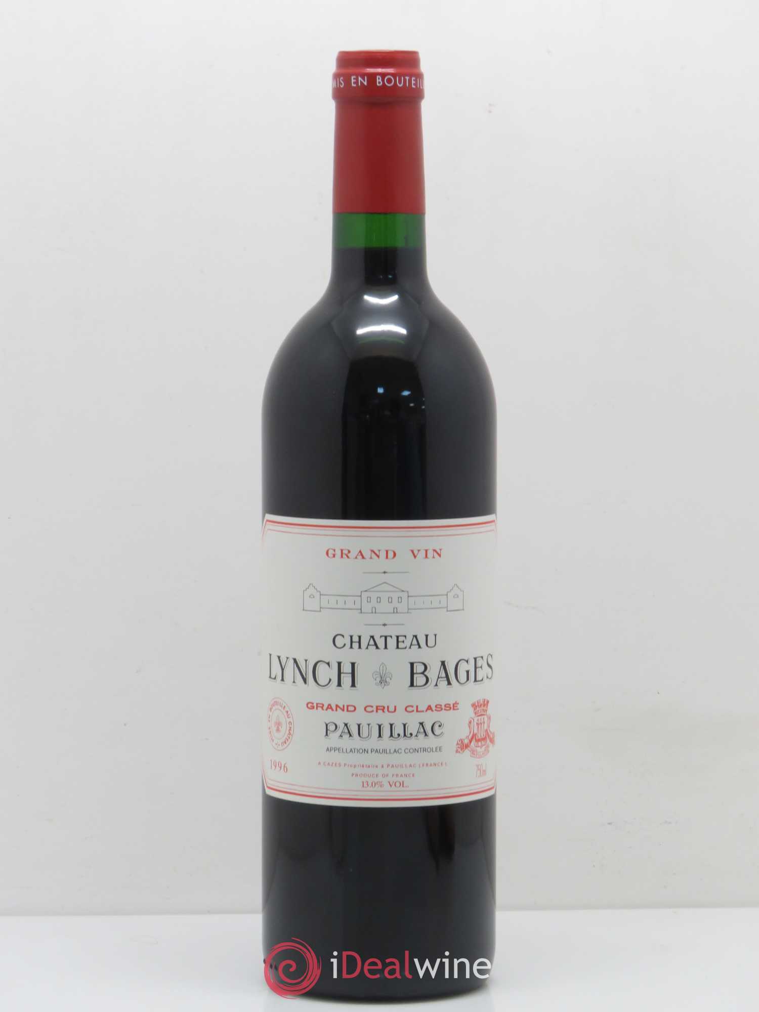Château Lynch Bages 5ème Grand Cru Classé 1996 - Lot de 1 bouteille - 0