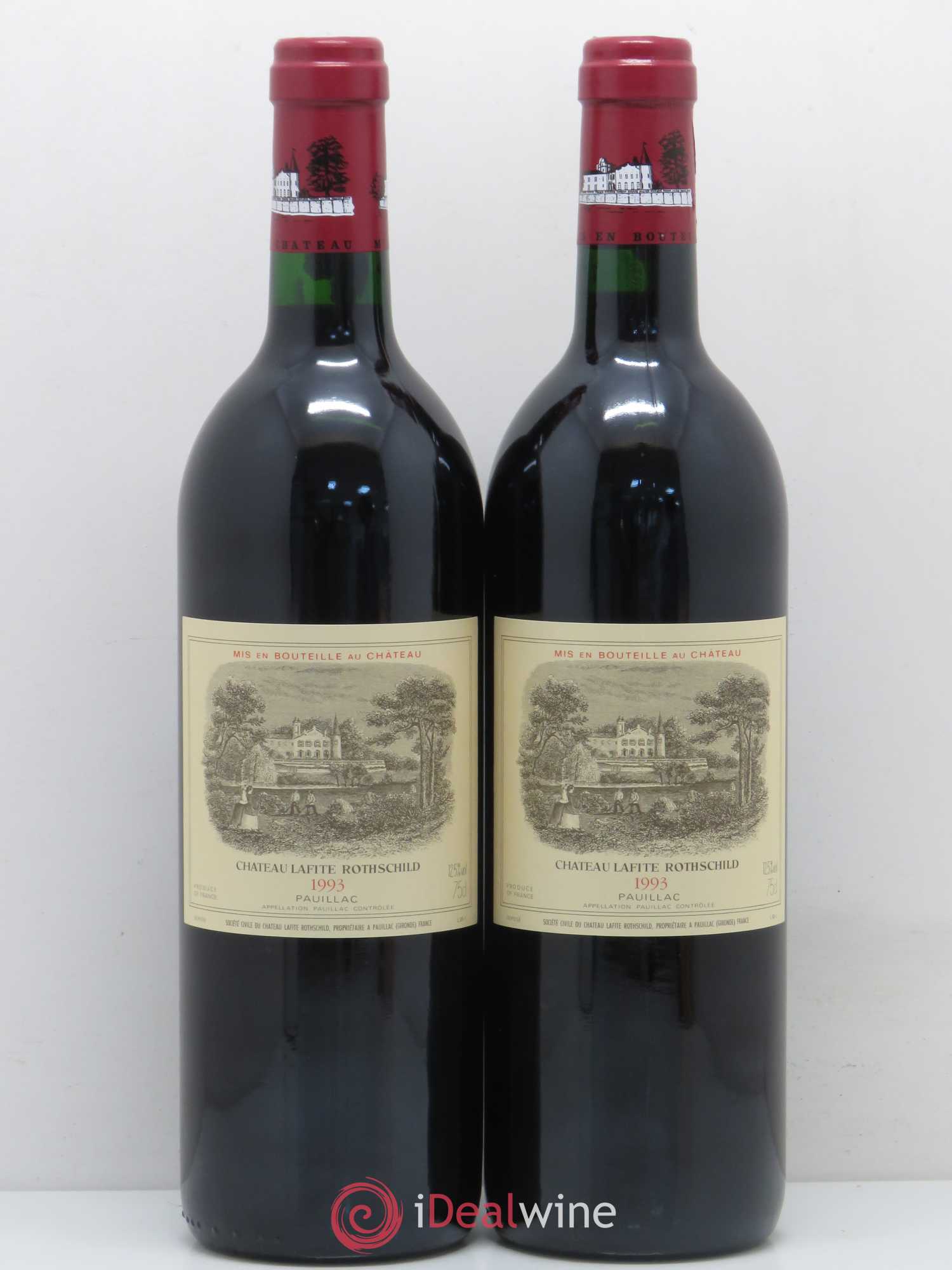 Château Lafite Rothschild 1er Grand Cru Classé 1993 - Lot de 2 bouteilles - 0