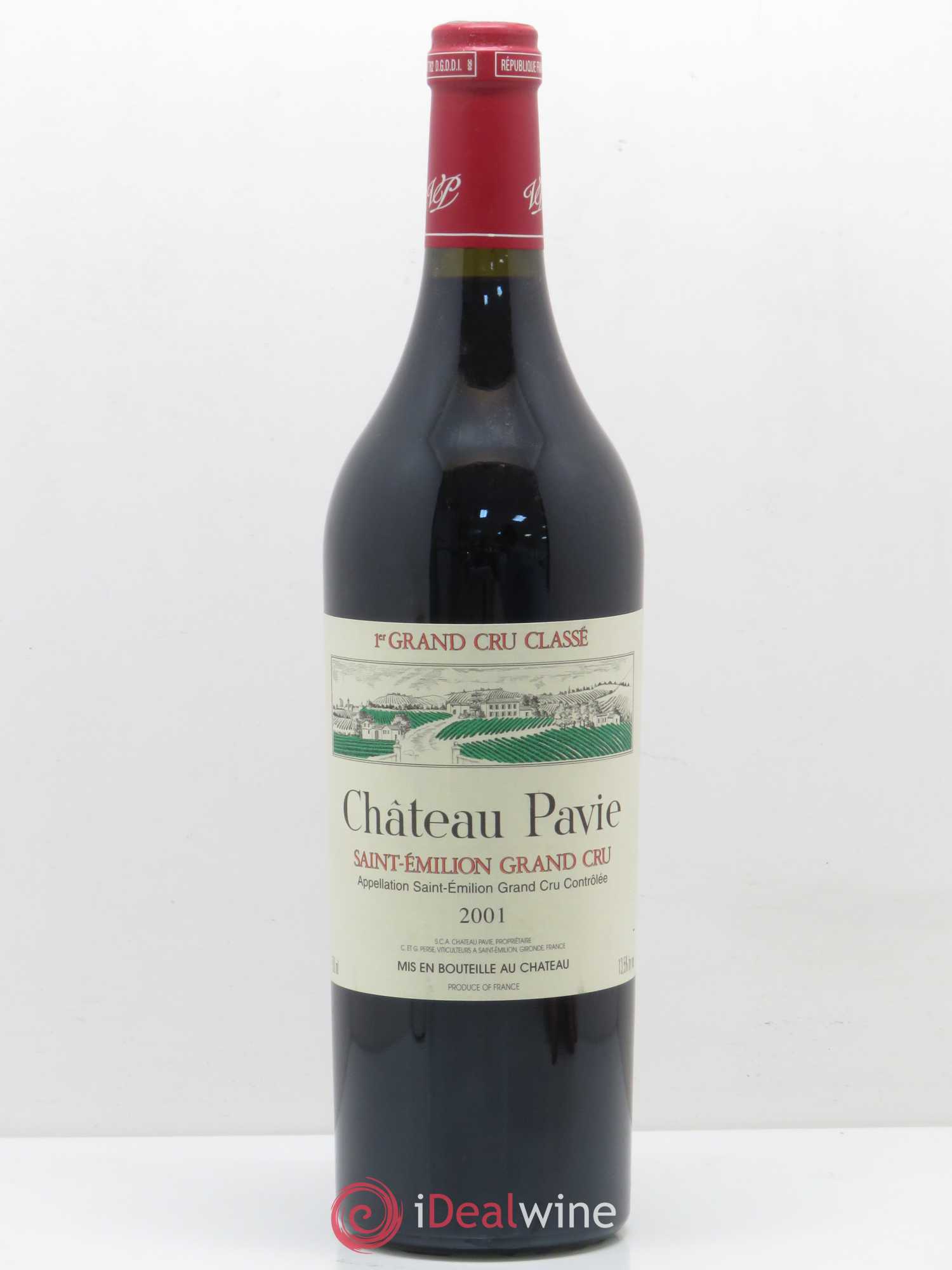 Château Pavie 1er Grand Cru Classé A 2001 - Lot de 1 bouteille - 0