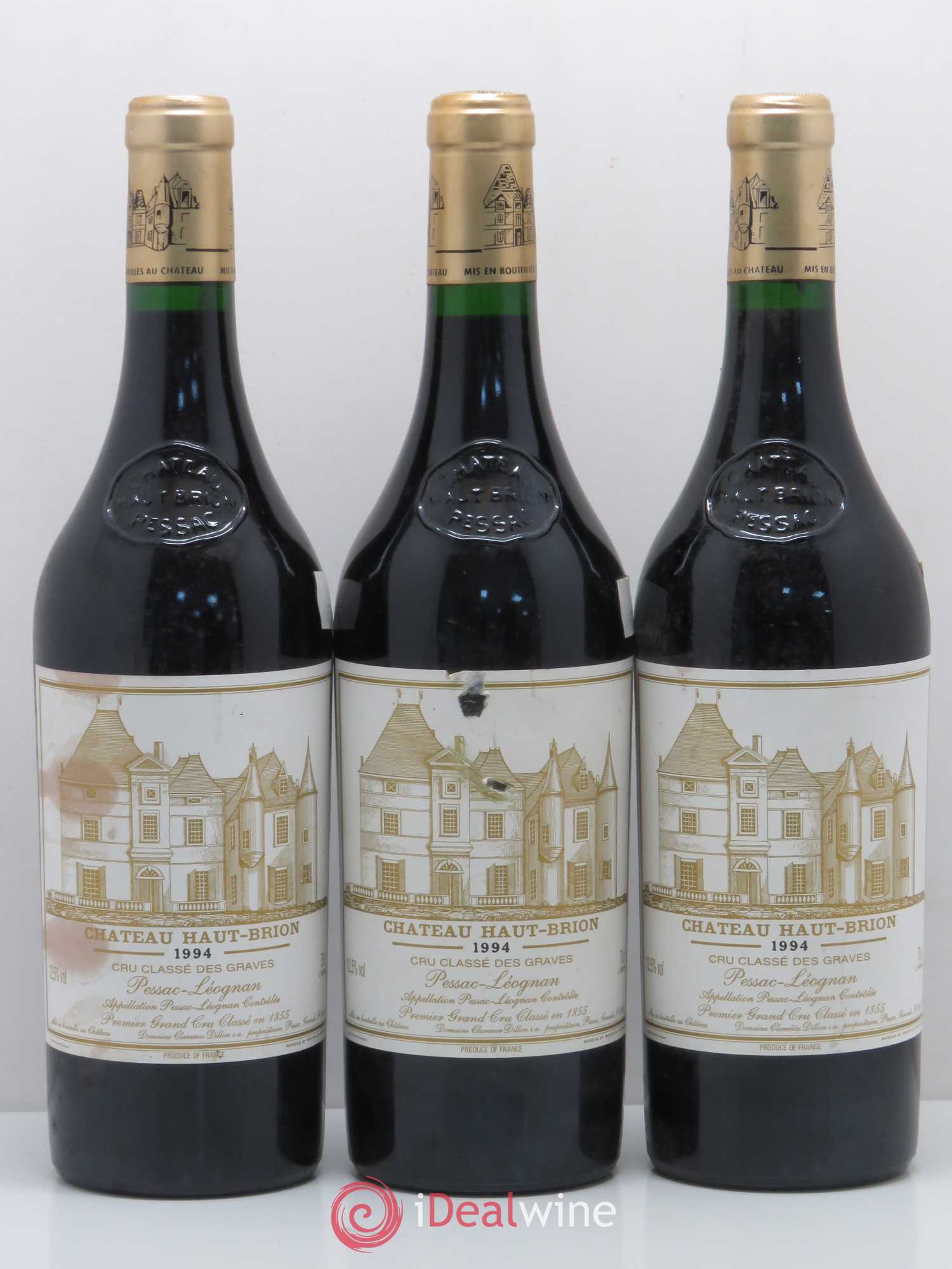 Château Haut Brion 1er Grand Cru Classé 1994 - Lot de 3 bouteilles - 0