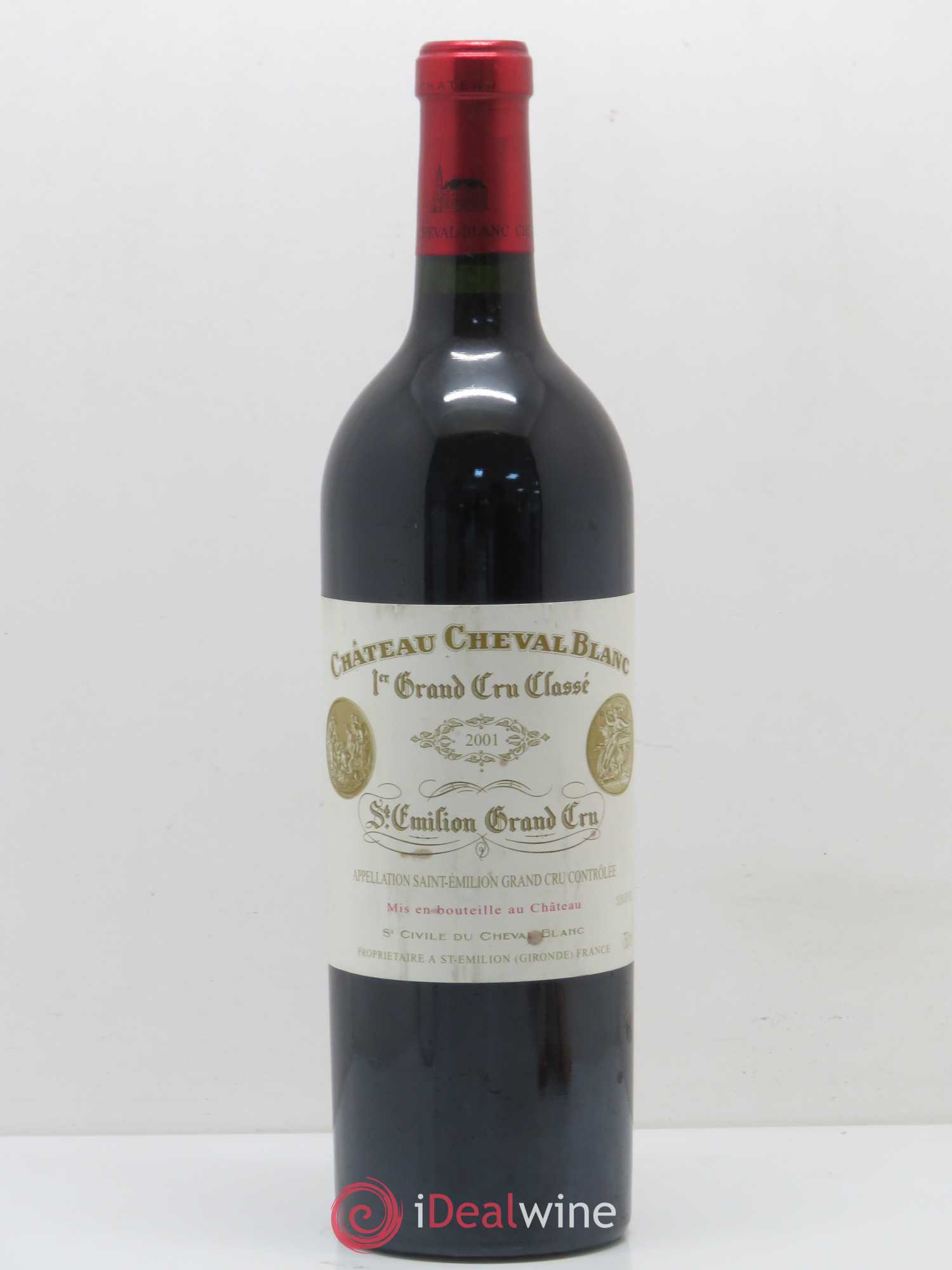 Château Cheval Blanc 1er Grand Cru Classé A 2001 - Lot de 1 bouteille - 0