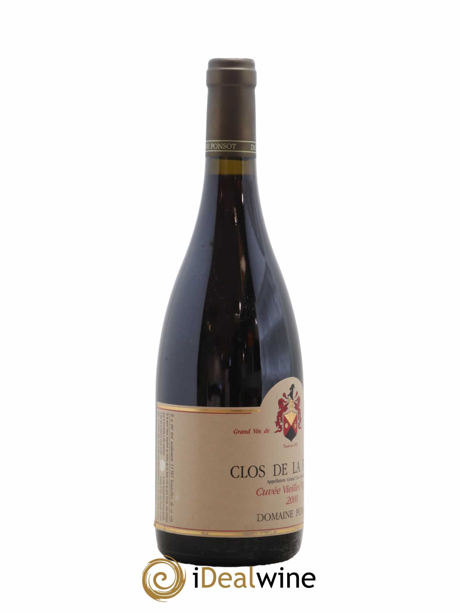 Clos de la Roche Grand Cru Vieilles Vignes Ponsot (Domaine) 2000 - Lotto di 1 bottiglia - 1