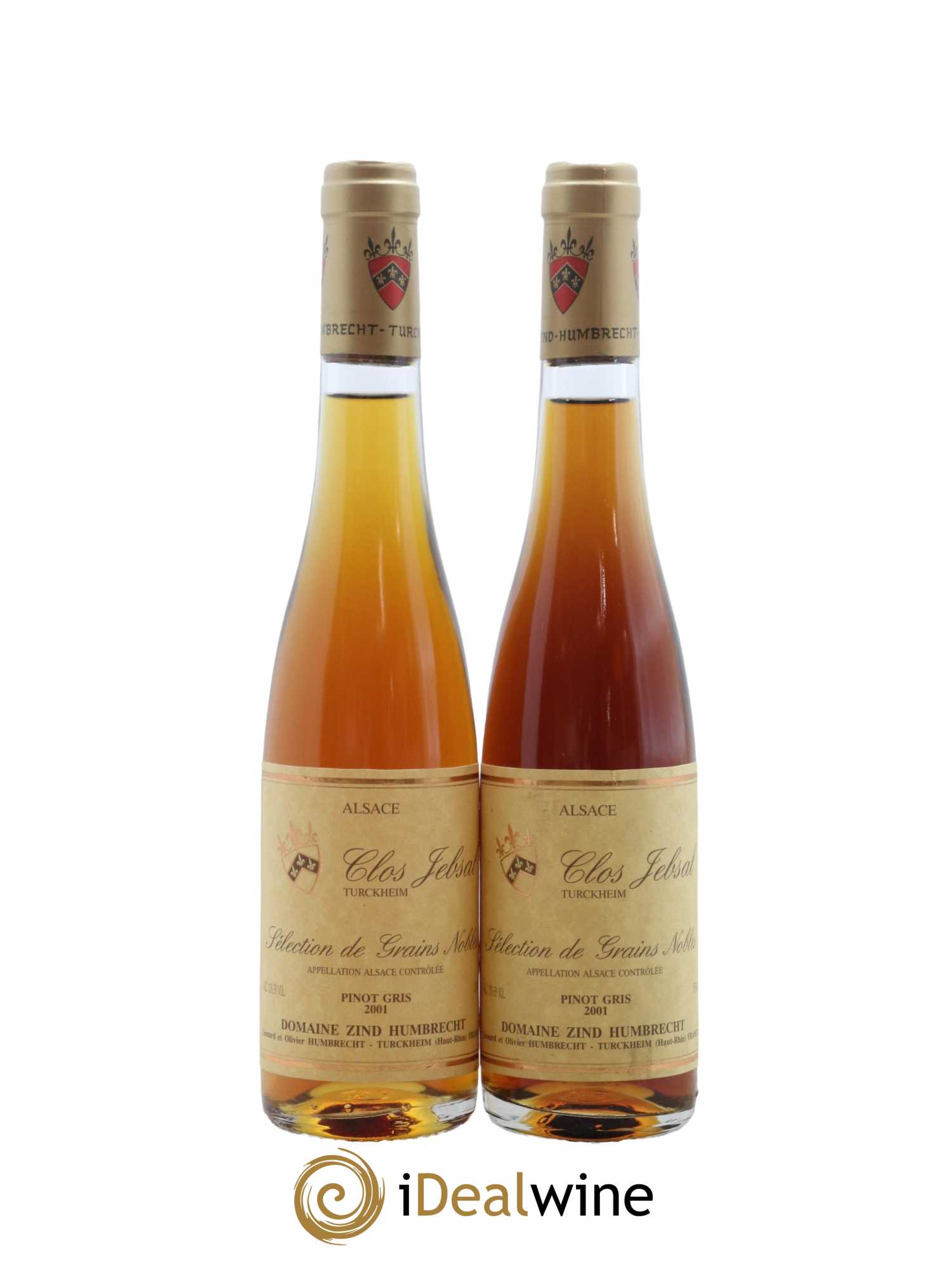 Alsace Pinot Gris Clos Jebsal Sélection de Grains Nobles Zind-Humbrecht (Domaine) 2001 - Posten von 2 Demi-Flaschen - 0