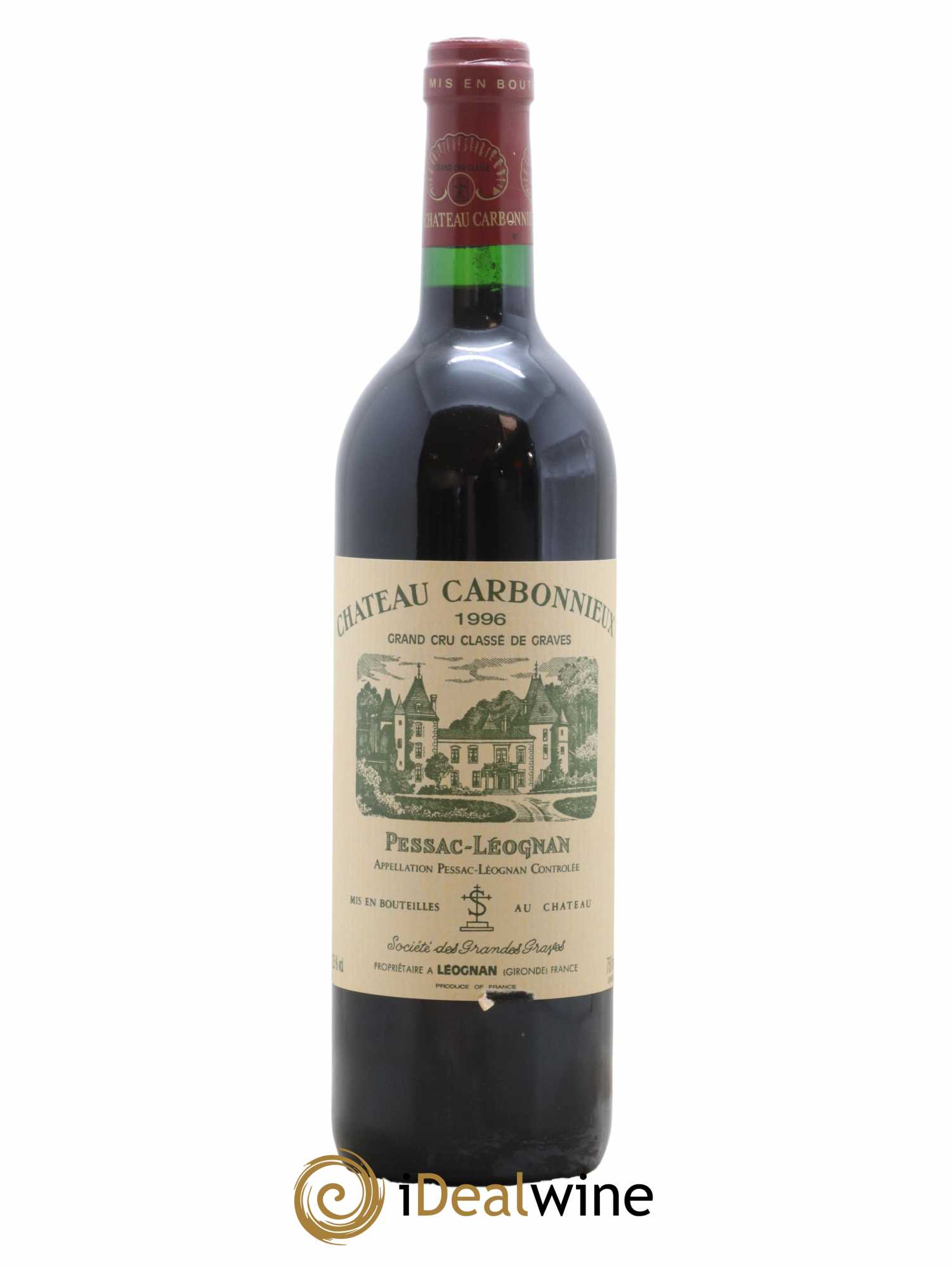 Château Carbonnieux Cru Classé de Graves 1996 - Lot de 1 bouteille - 0