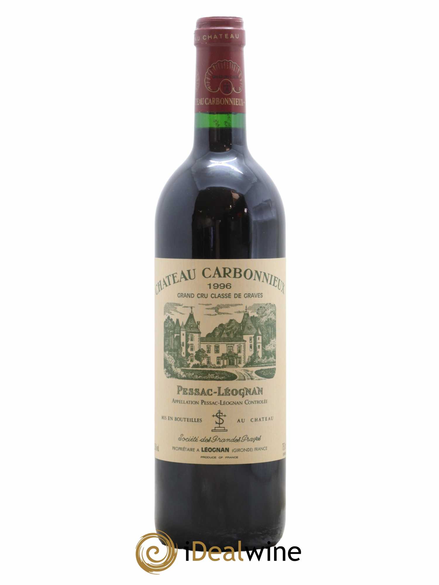 Château Carbonnieux Cru Classé de Graves 1996 - Lot de 1 bouteille - 0