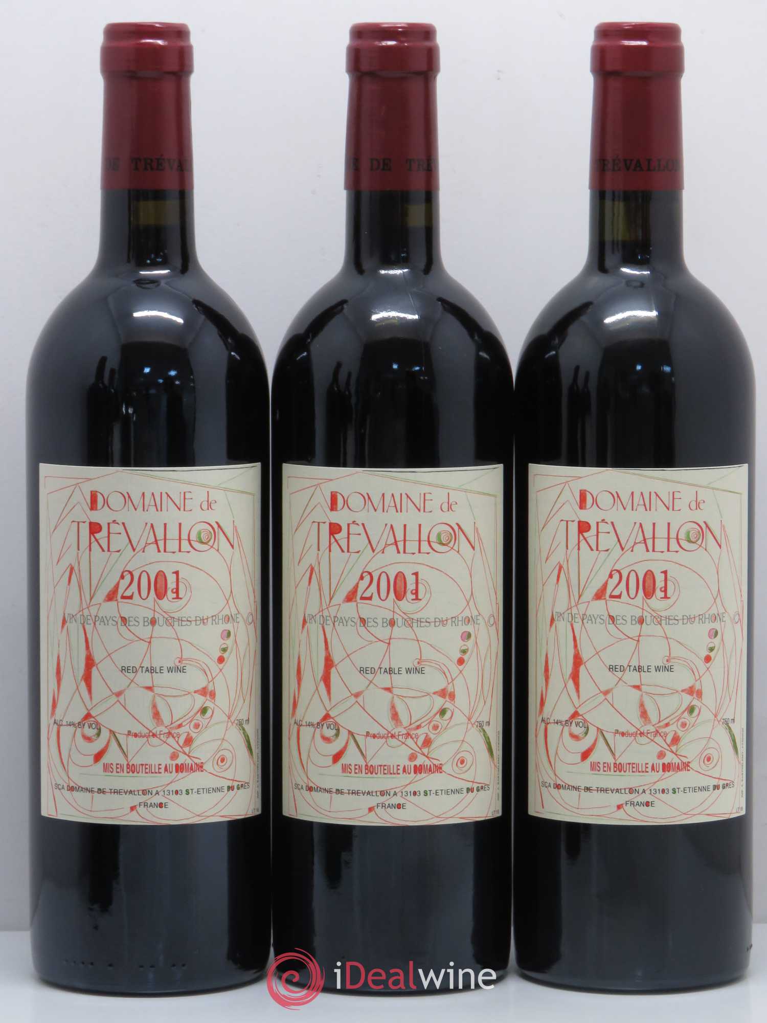 Coteaux d'Aix-en-Provence Trévallon (Domaine de) Eloi Dürrbach 2001 - Lot de 6 bouteilles - 2