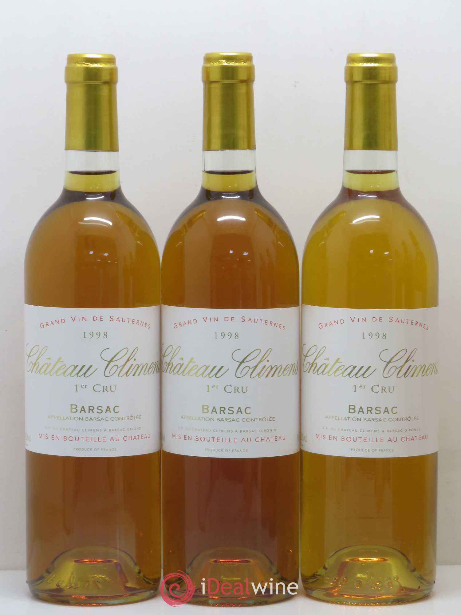 Château Climens 1er Grand Cru Classé 1998 - Lotto di 6 bottiglie - 1