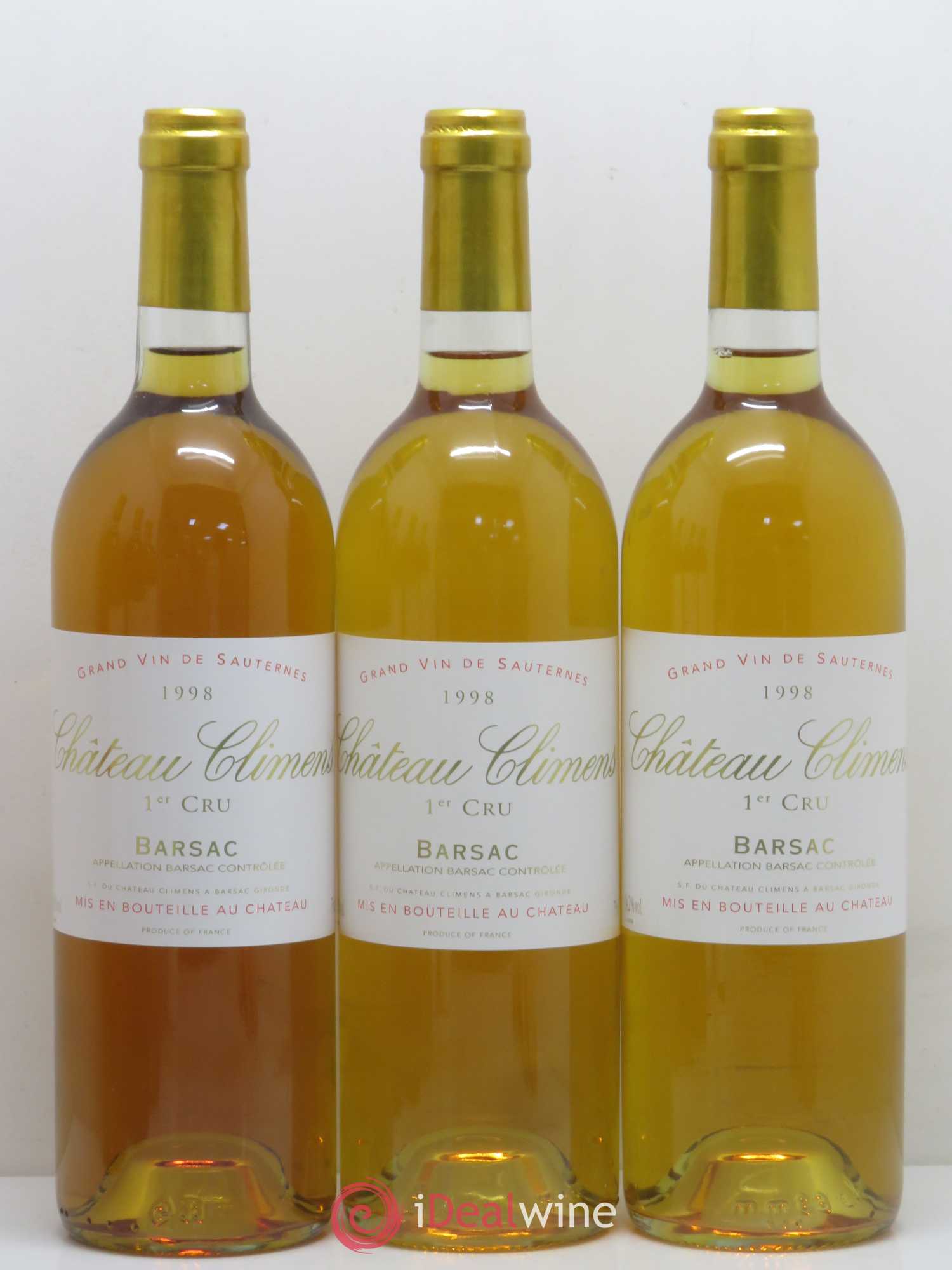 Château Climens 1er Grand Cru Classé 1998 - Lotto di 6 bottiglie - 2