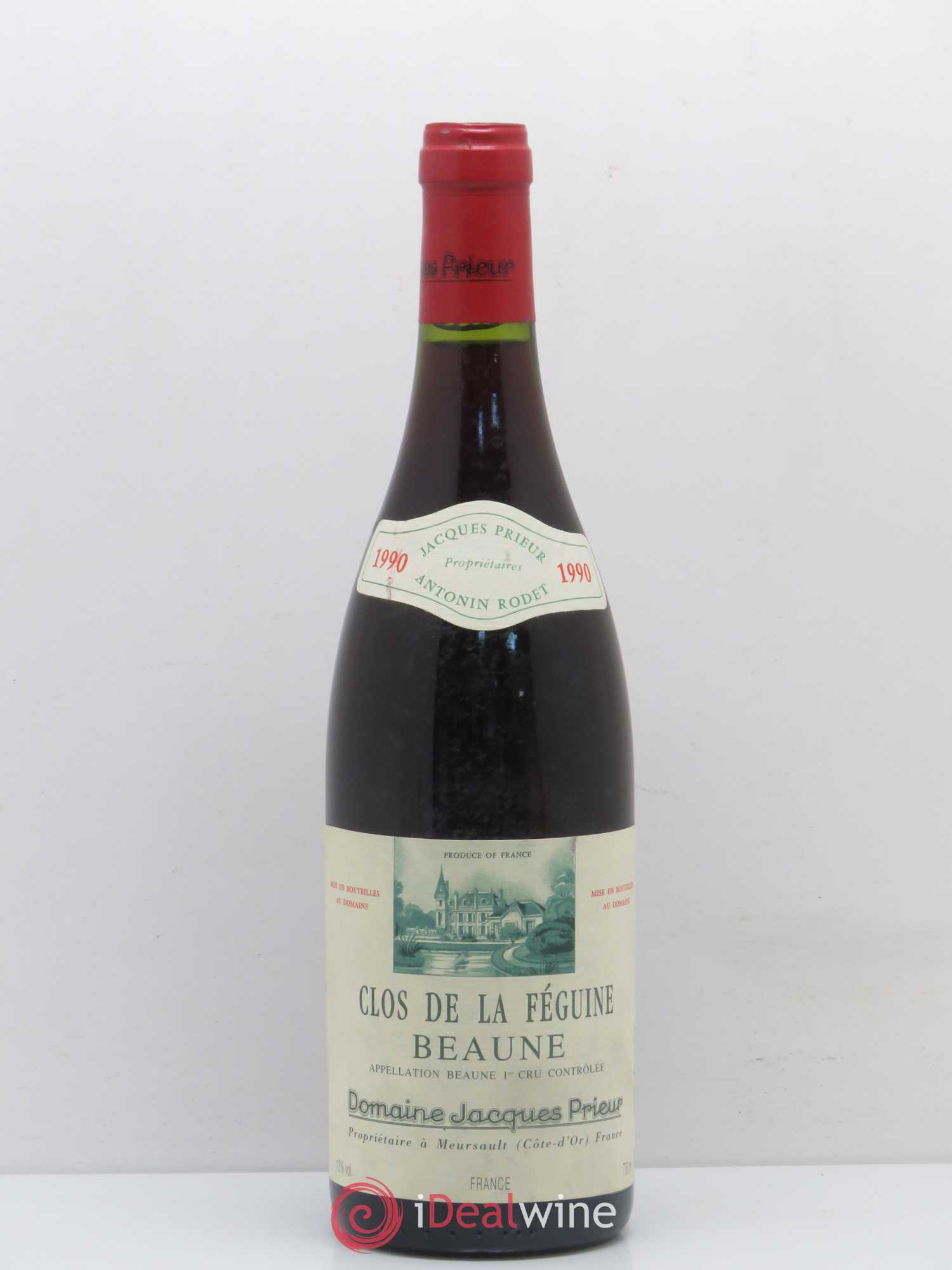 Beaune 1er Cru Clos de la Féguine Jacques Prieur (Domaine) 1990 - Lot de 1 bouteille - 0