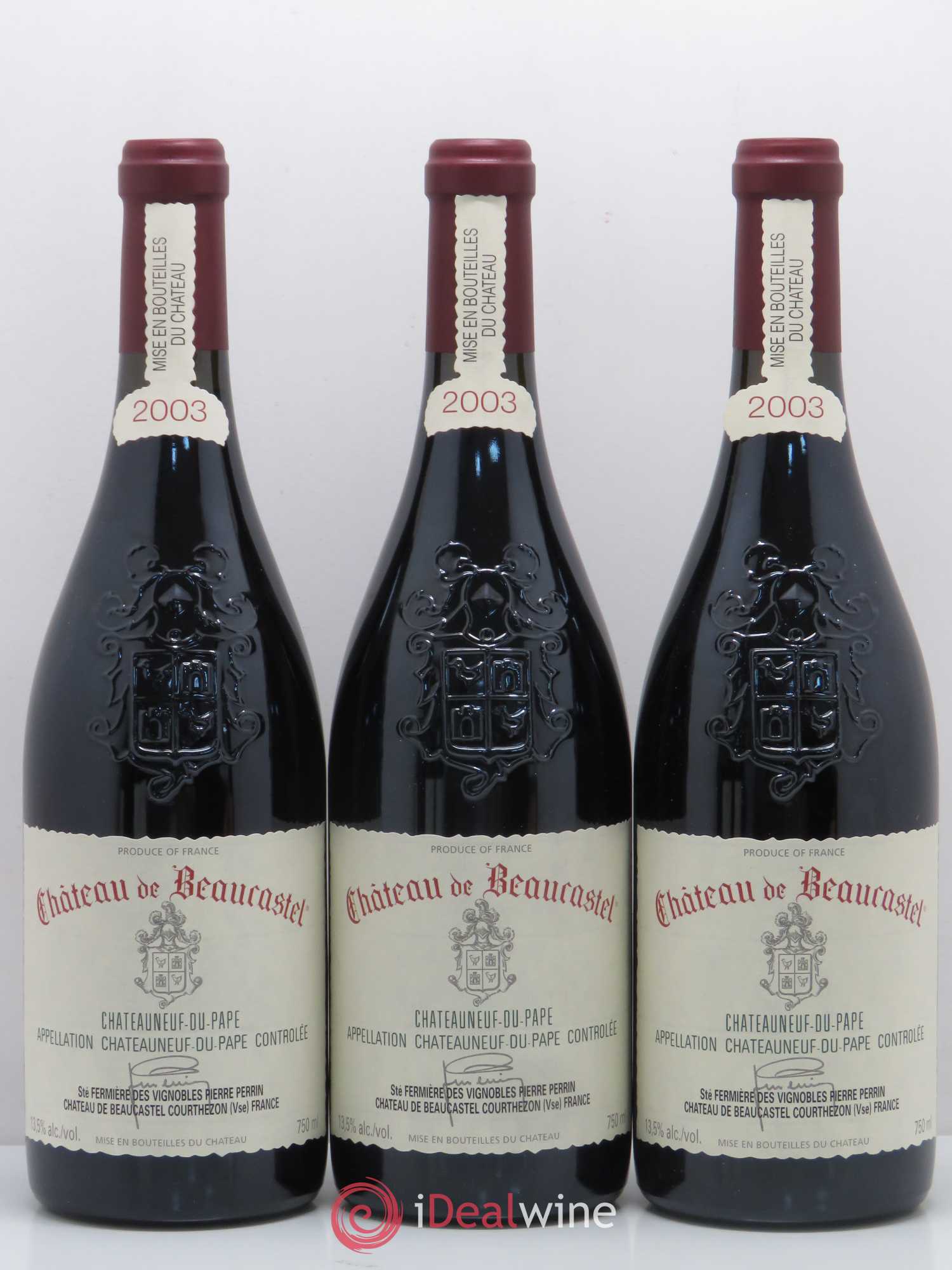 Châteauneuf-du-Pape Château de Beaucastel Famille Perrin 2003 - Lot de 12 bouteilles - 2