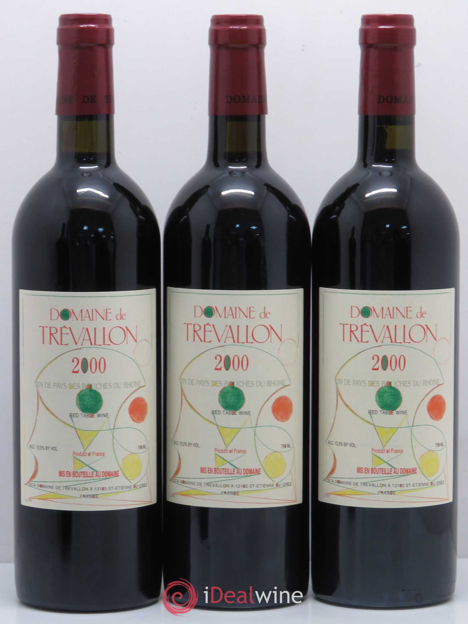 Coteaux d'Aix-en-Provence Trévallon (Domaine de) Eloi Dürrbach 2000 - Lot de 12 bouteilles - 4