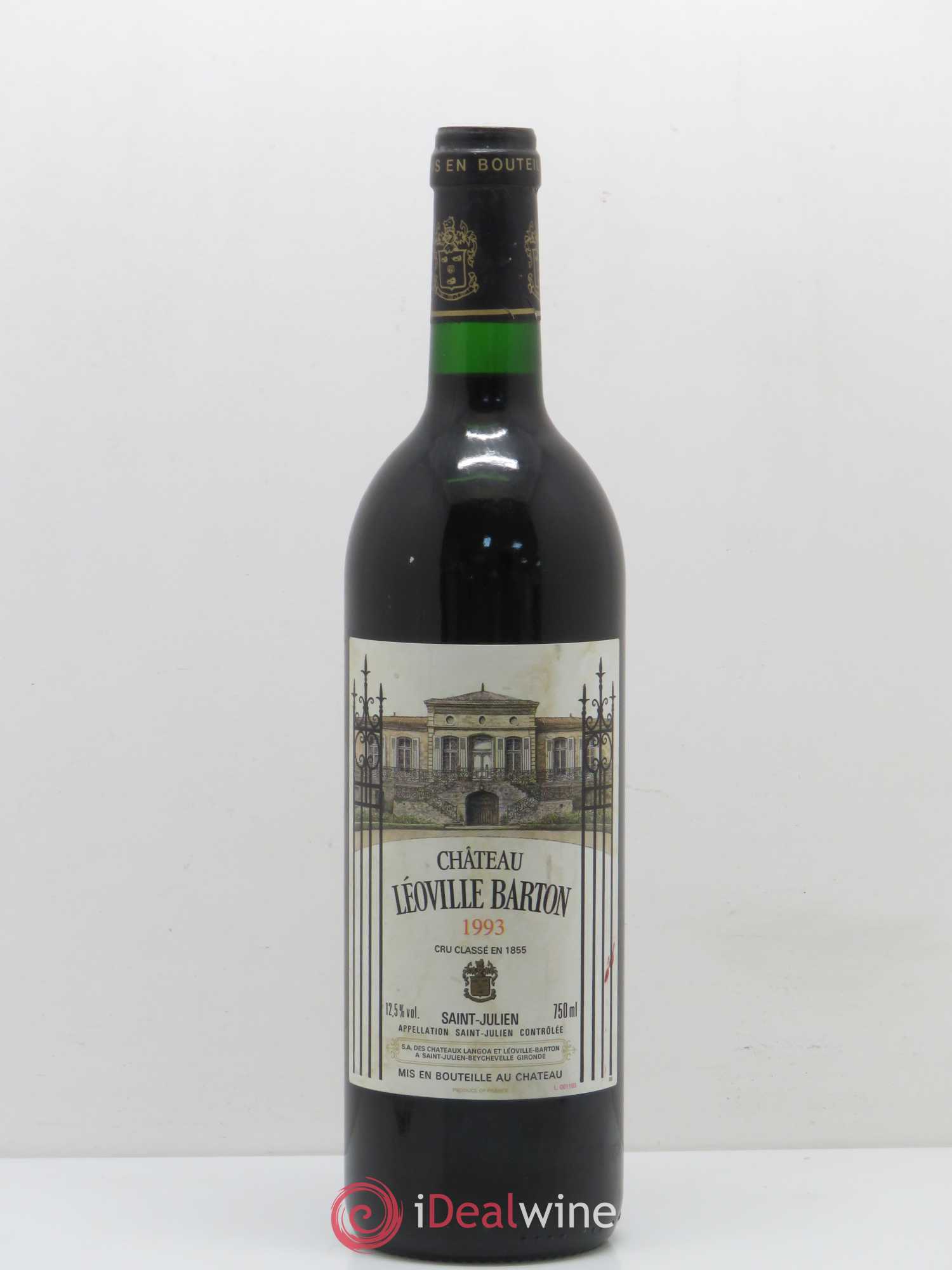 Château Léoville Barton 2ème Grand Cru Classé 1993 - Lot de 1 bouteille - 0