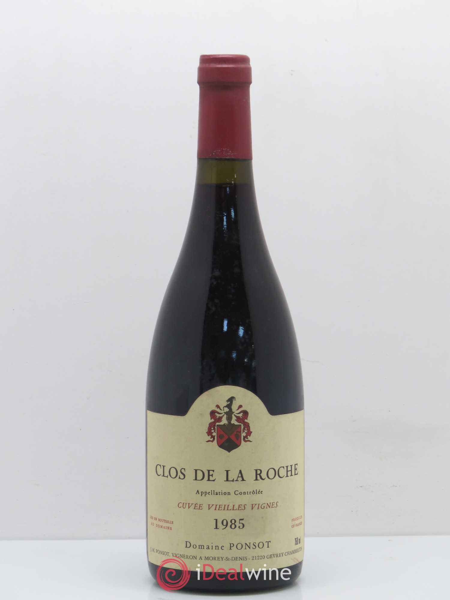 Clos de la Roche Grand Cru Vieilles Vignes Ponsot (Domaine) 1985 - Posten von 1 Flasche - 0