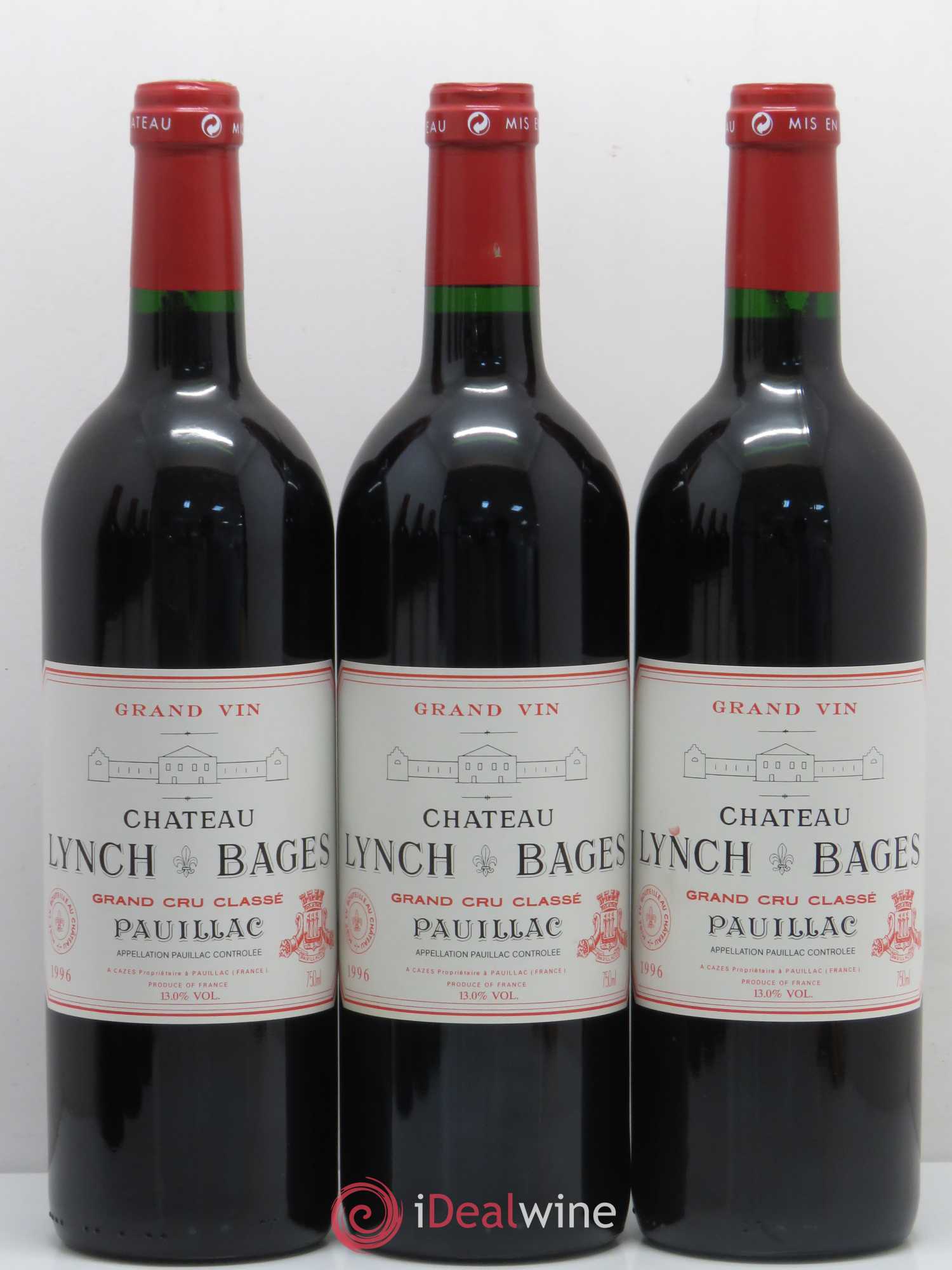 Château Lynch Bages 5ème Grand Cru Classé 1996 - Lot de 6 bouteilles - 2