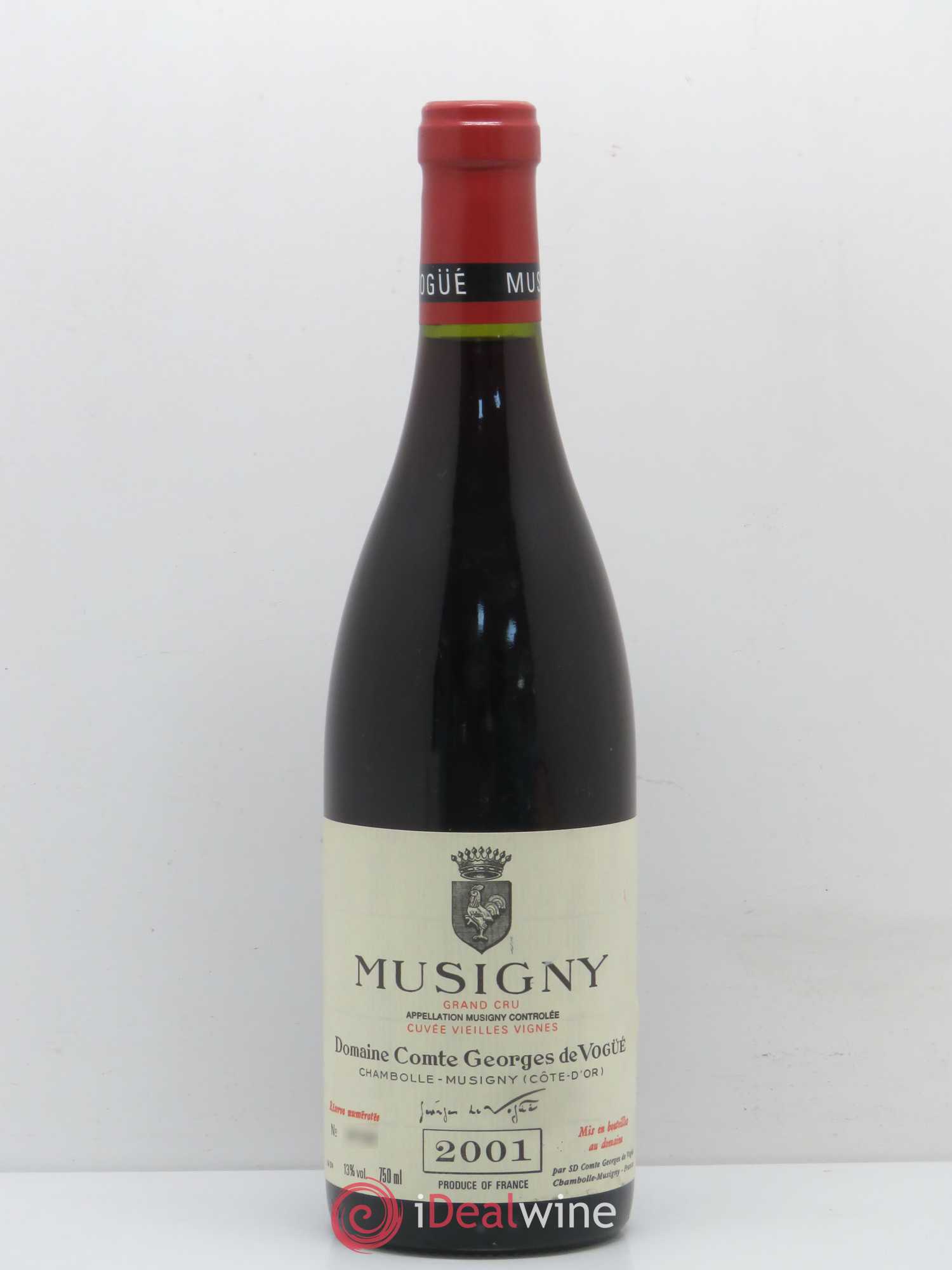 Musigny Grand Cru Cuvée Vieilles Vignes Comte Georges de Vogüé vieilles vignes 2001 - Lot de 1 bouteille - 0