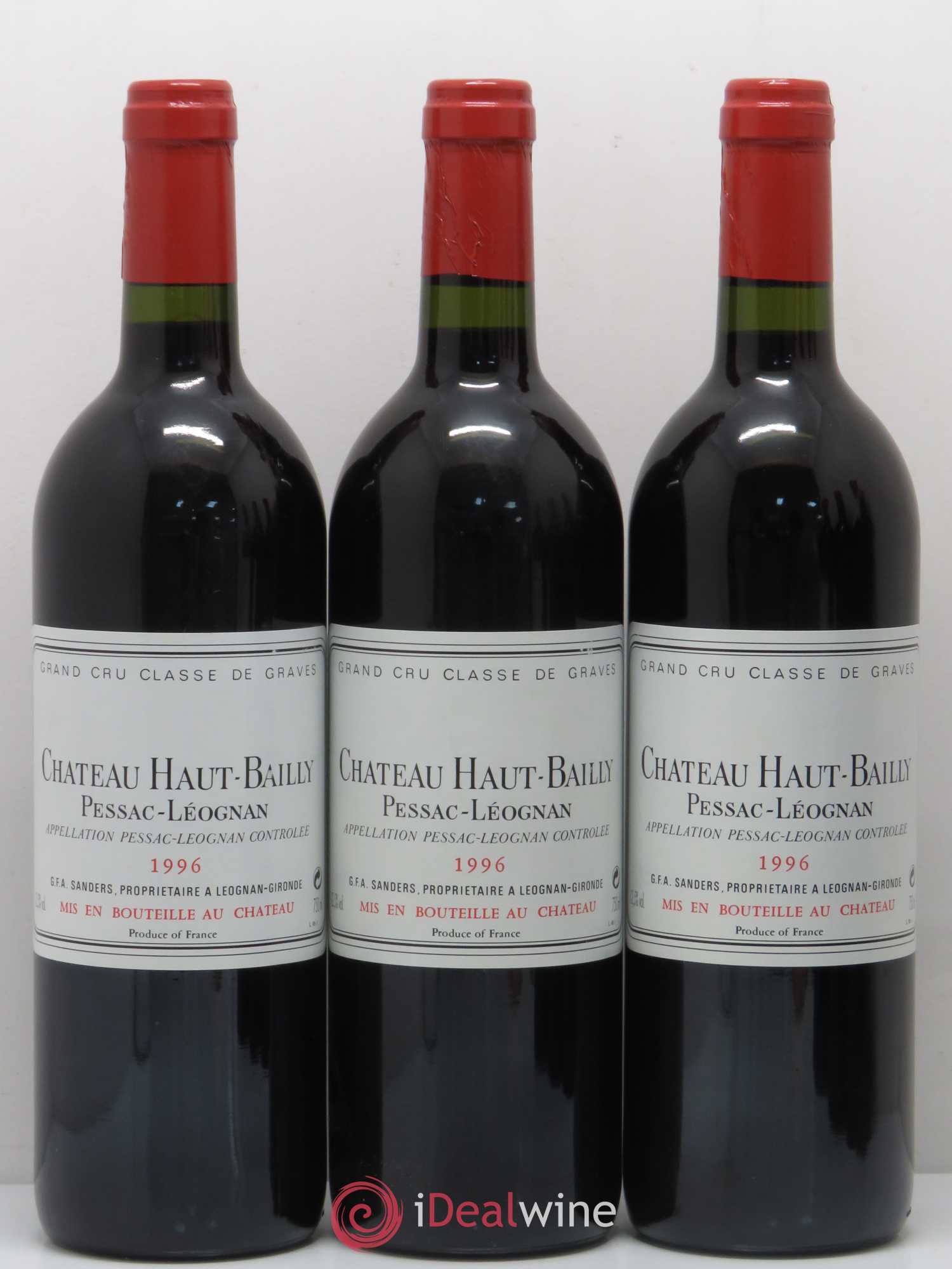 Château Haut-Bailly Cru Classé de Graves 1996 - Lot de 6 bouteilles - 1