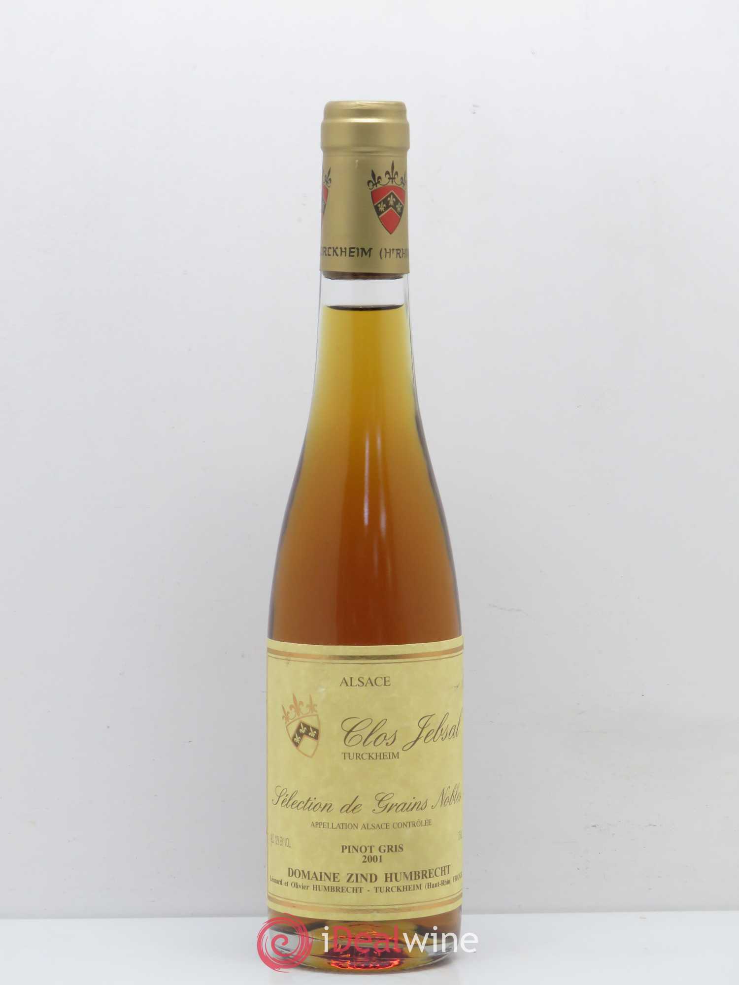 Alsace Pinot Gris Clos Jebsal Sélection de Grains Nobles Zind-Humbrecht (Domaine) 2001 - Lotto di 1 mezza bottiglia - 0