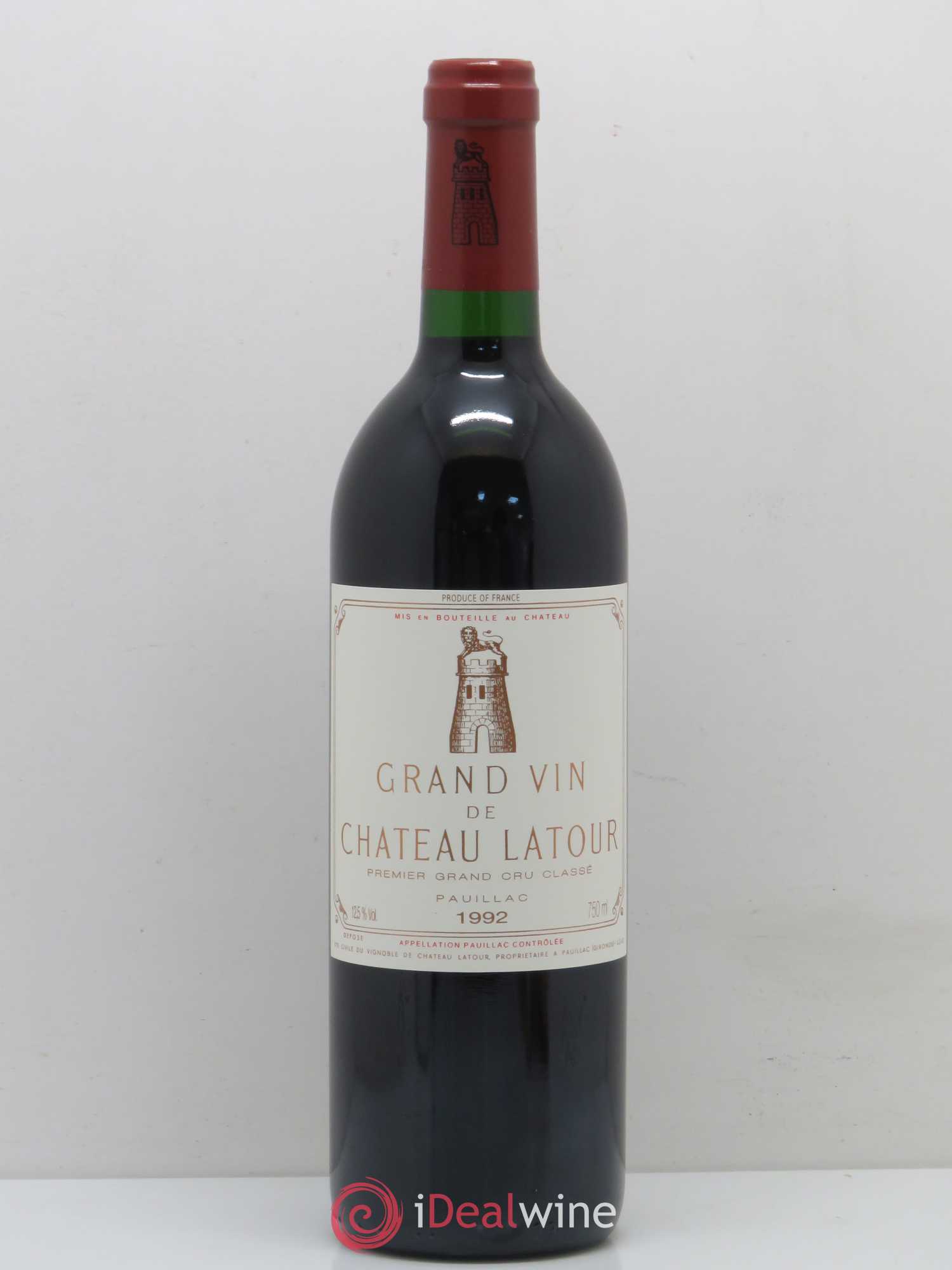 Château Latour 1er Grand Cru Classé 1992 - Lot de 1 bouteille - 0
