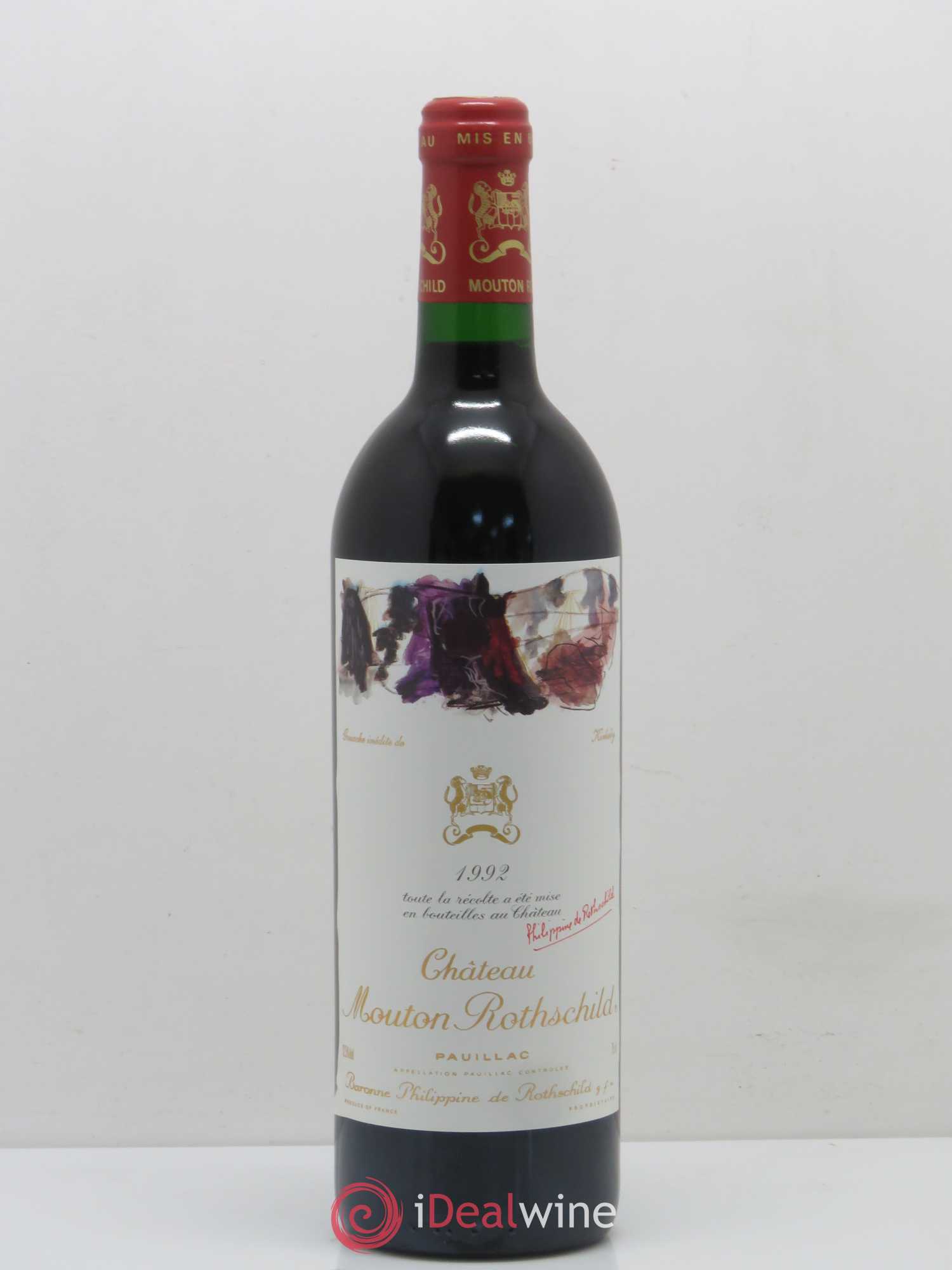 Château Mouton Rothschild 1er Grand Cru Classé 1992 - Lot de 1 bouteille - 0