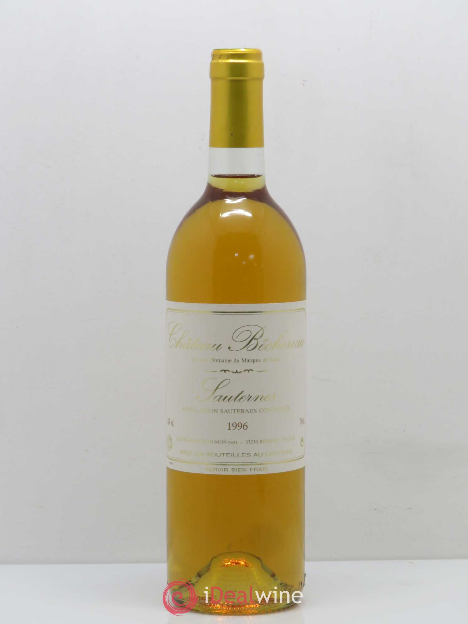 Sauternes Château Bechereau 1996 - Posten von 1 Flasche - 0