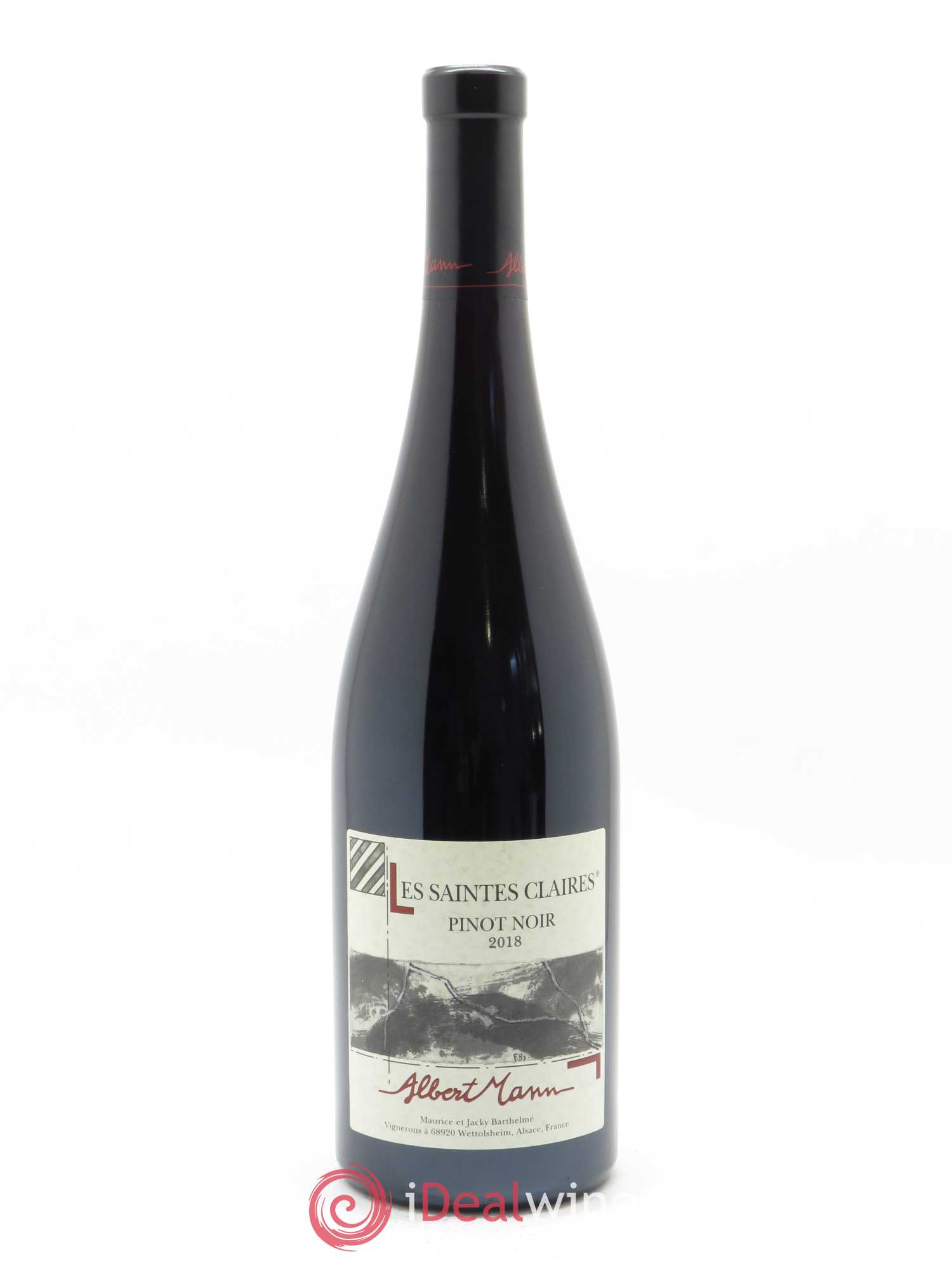 Alsace Pinot Noir Les Saintes Claires Albert Mann 2018 - Lot de 1 bouteille - 0