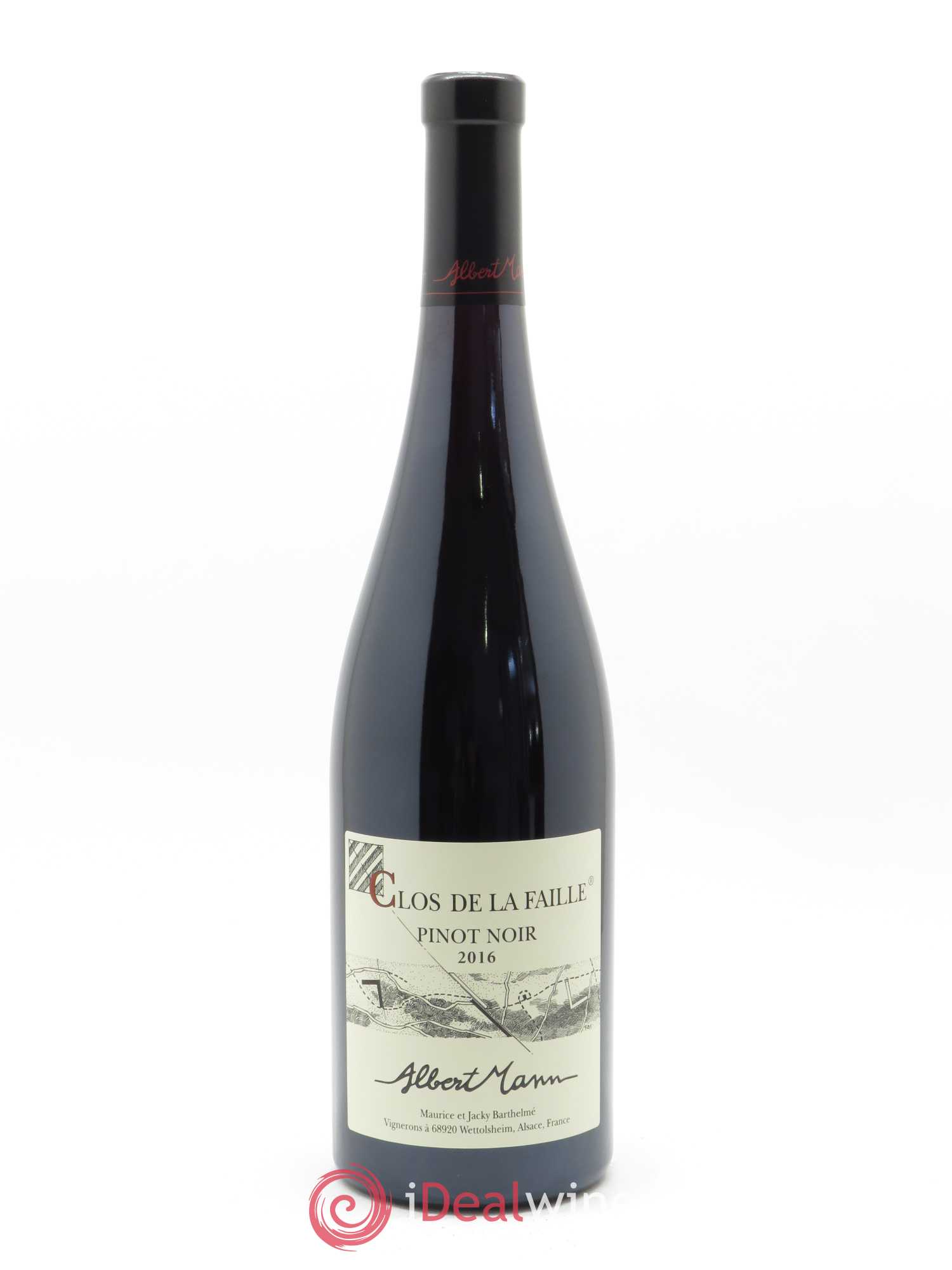 Alsace Pinot Noir Clos de la Faille Albert Mann 2016 - Lot de 1 bouteille - 0