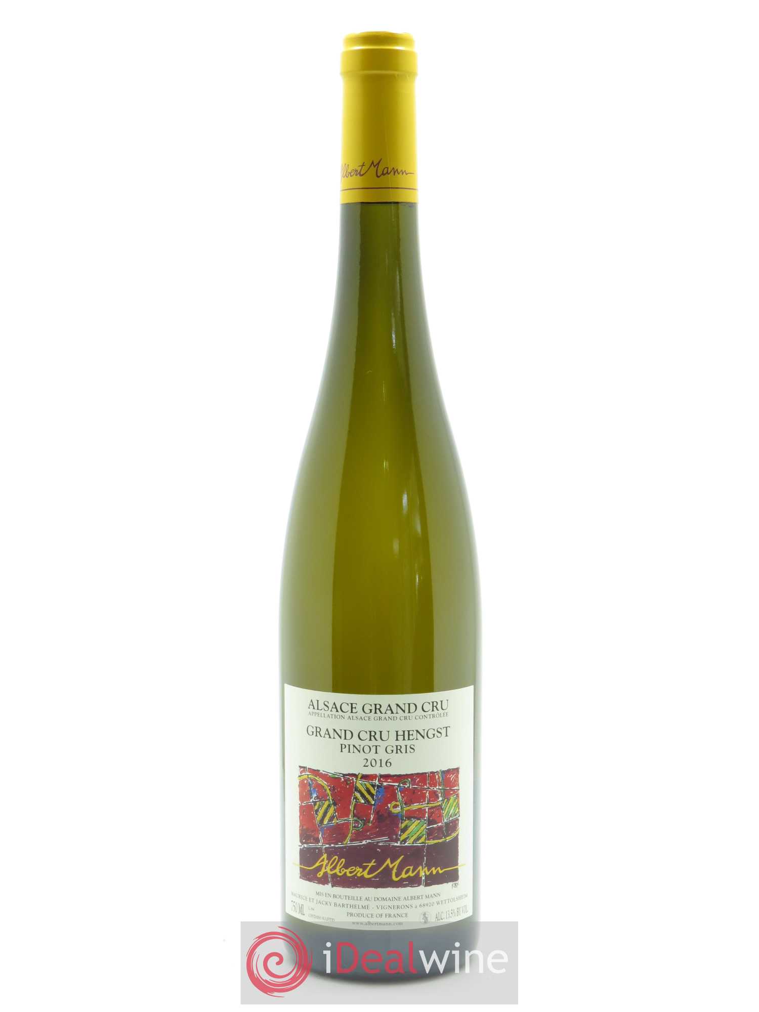 Alsace Pinot Gris Grand Cru Hengst Albert Mann 2016 - Lot de 1 bouteille - 0