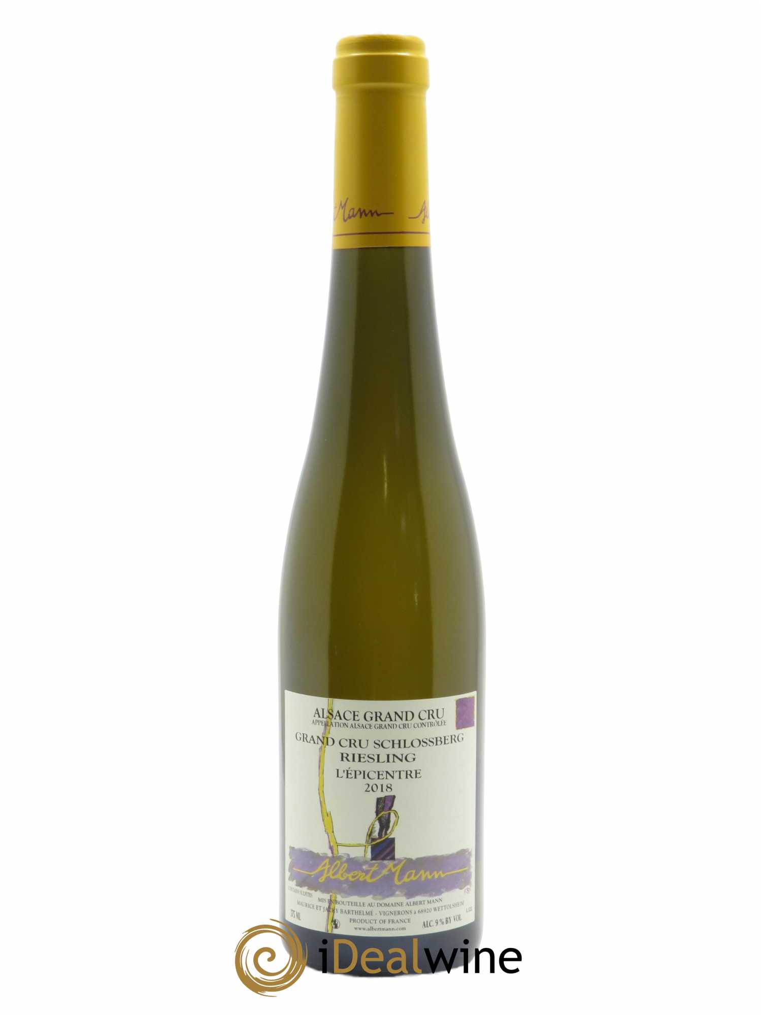 Alsace Riesling Grand Cru Schlossberg l'épicentre Albert Mann 2018 - Lot of 1 half-bottle - 0