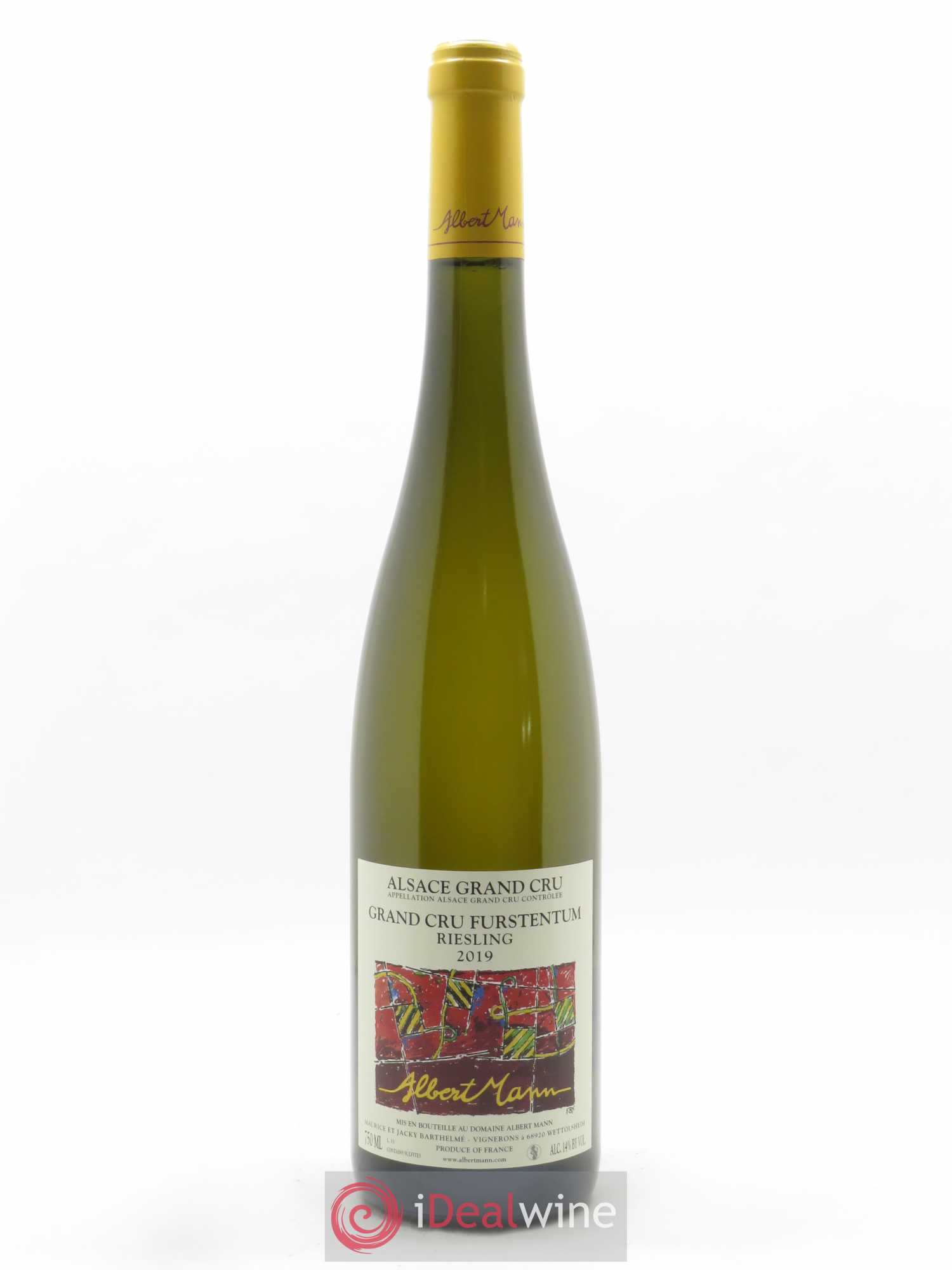 Alsace Riesling Grand Cru Furstentum Albert Mann 2019 - Lot de 1 bouteille - 0