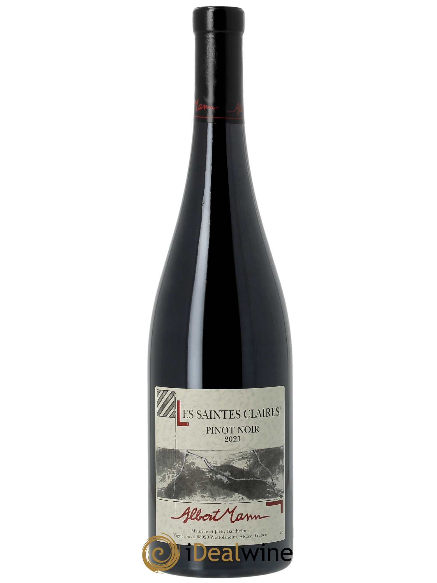 Alsace Pinot Noir Les Saintes Claires Albert Mann  2021 - Lot de 1 bouteille - 0