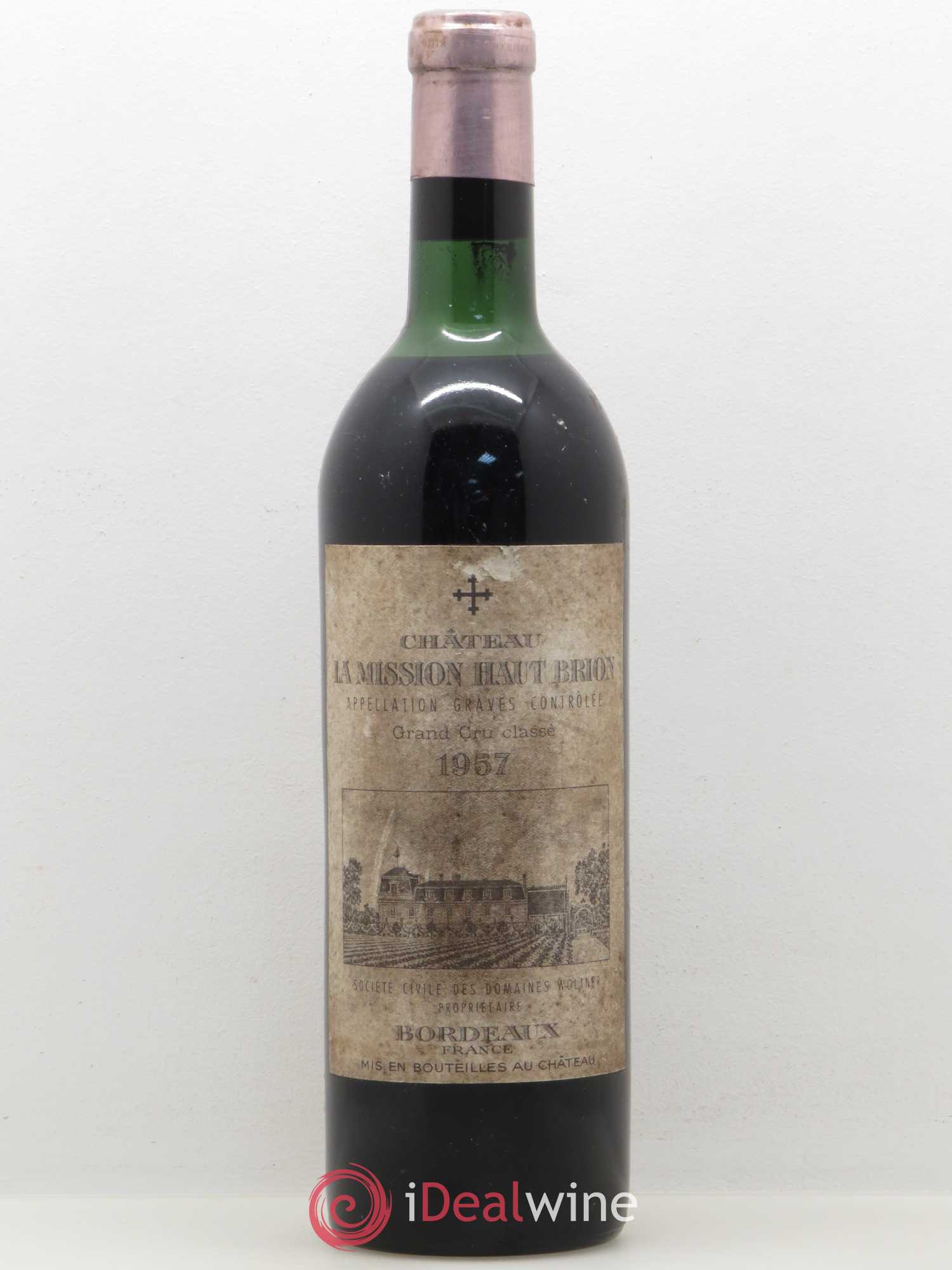 Château la Mission Haut-Brion Cru Classé de Graves 1957 - Lot de 1 bouteille - 0