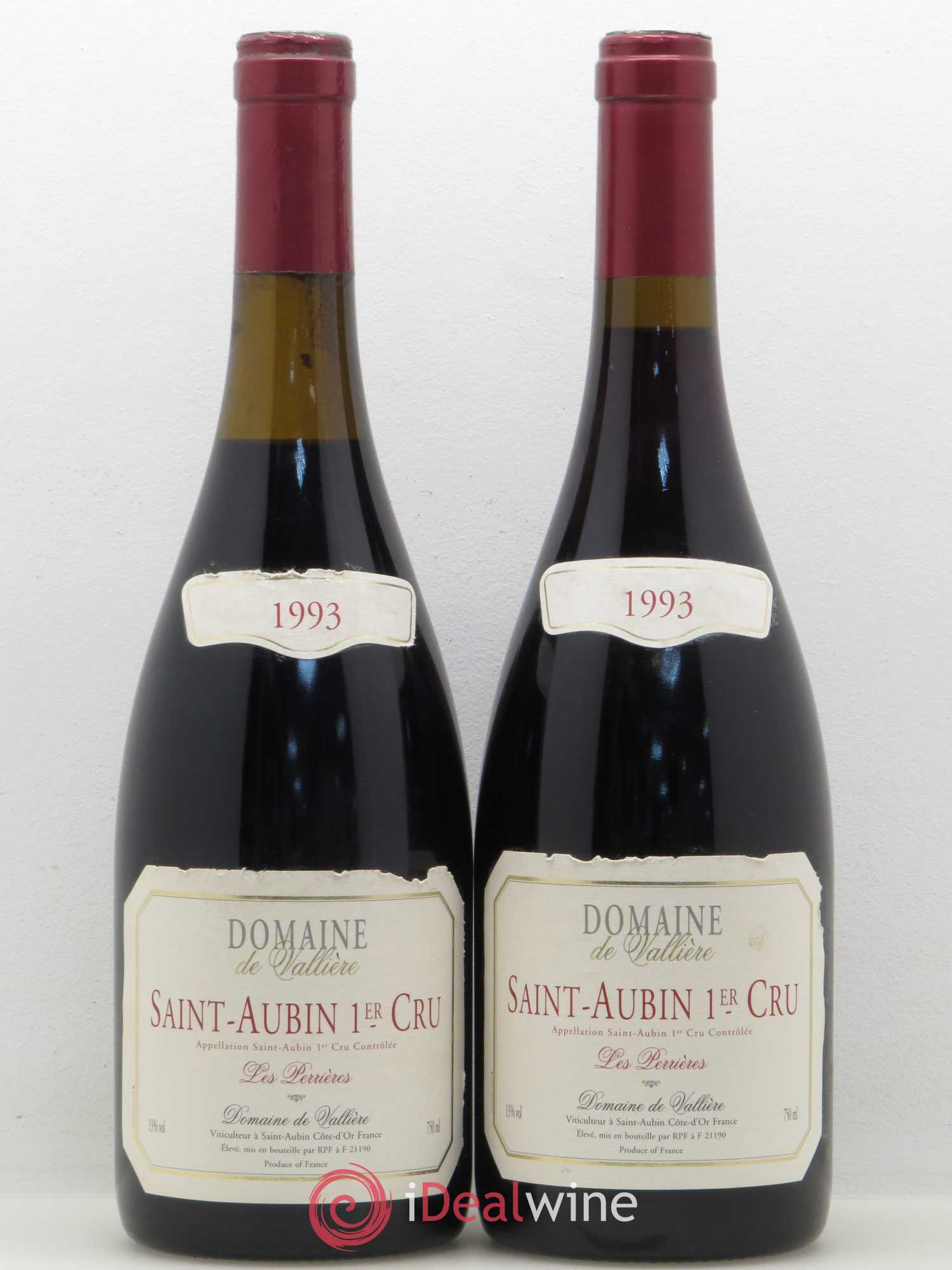 Saint-Aubin 1er Cru Les Perrières Domaine De Vallieres (sans prix de réserve) 1993 - Lotto di 2 bottiglie - 0